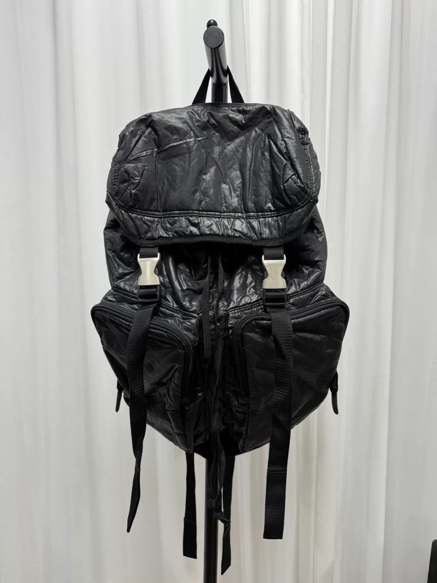 Yohji Yamamoto Yohji Yamamoto Nylon Backpack Size ONE SIZE - 1 Thumbnail
