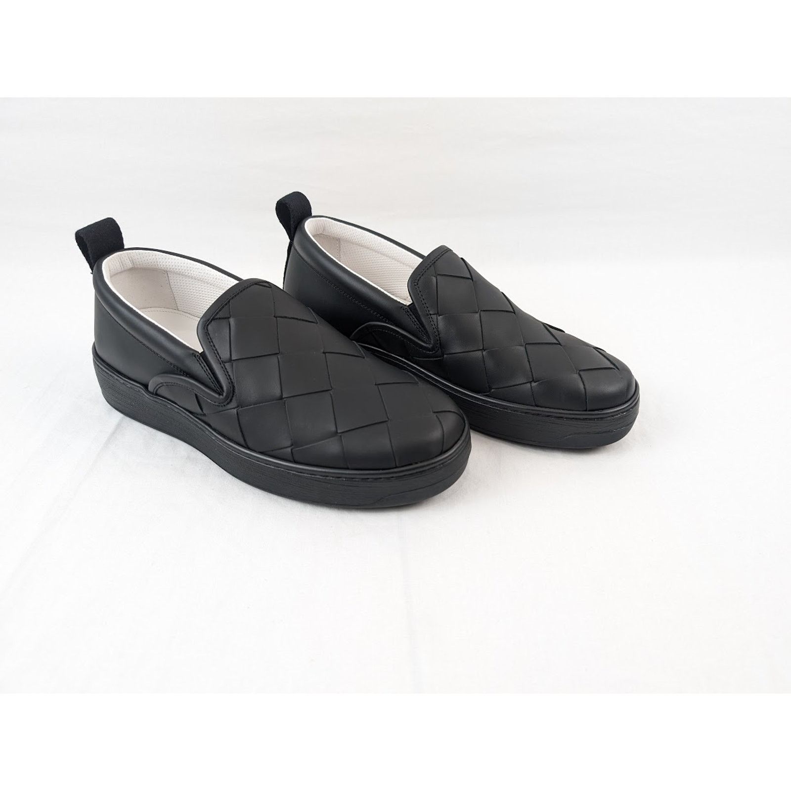 Bottega Veneta o1rshd1 Bolt Calf Intrecciato Sneakers in Nero Size US 7.5 / EU 40-41 - 12 Thumbnail