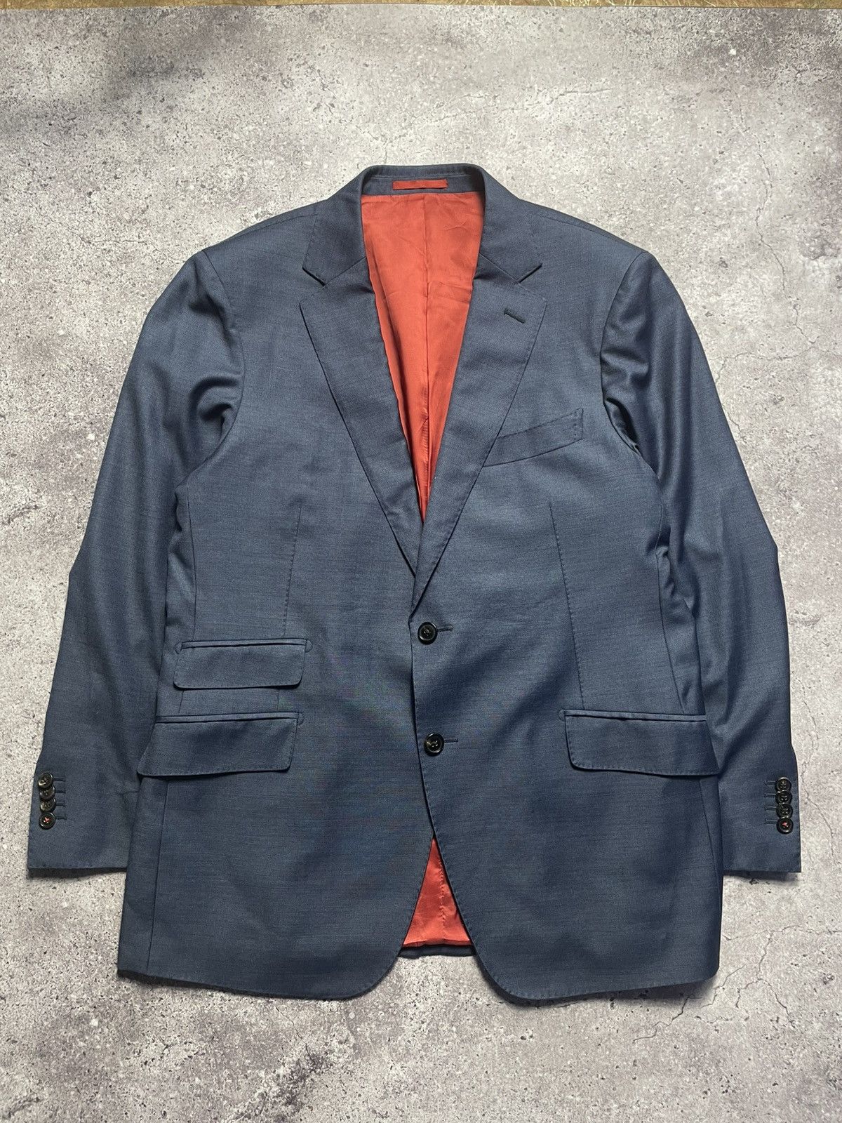 Suitsupply Suitsupply Vitale Barberis Canonico Wool Striped Slim Blazer Size 42S - 1 Thumbnail