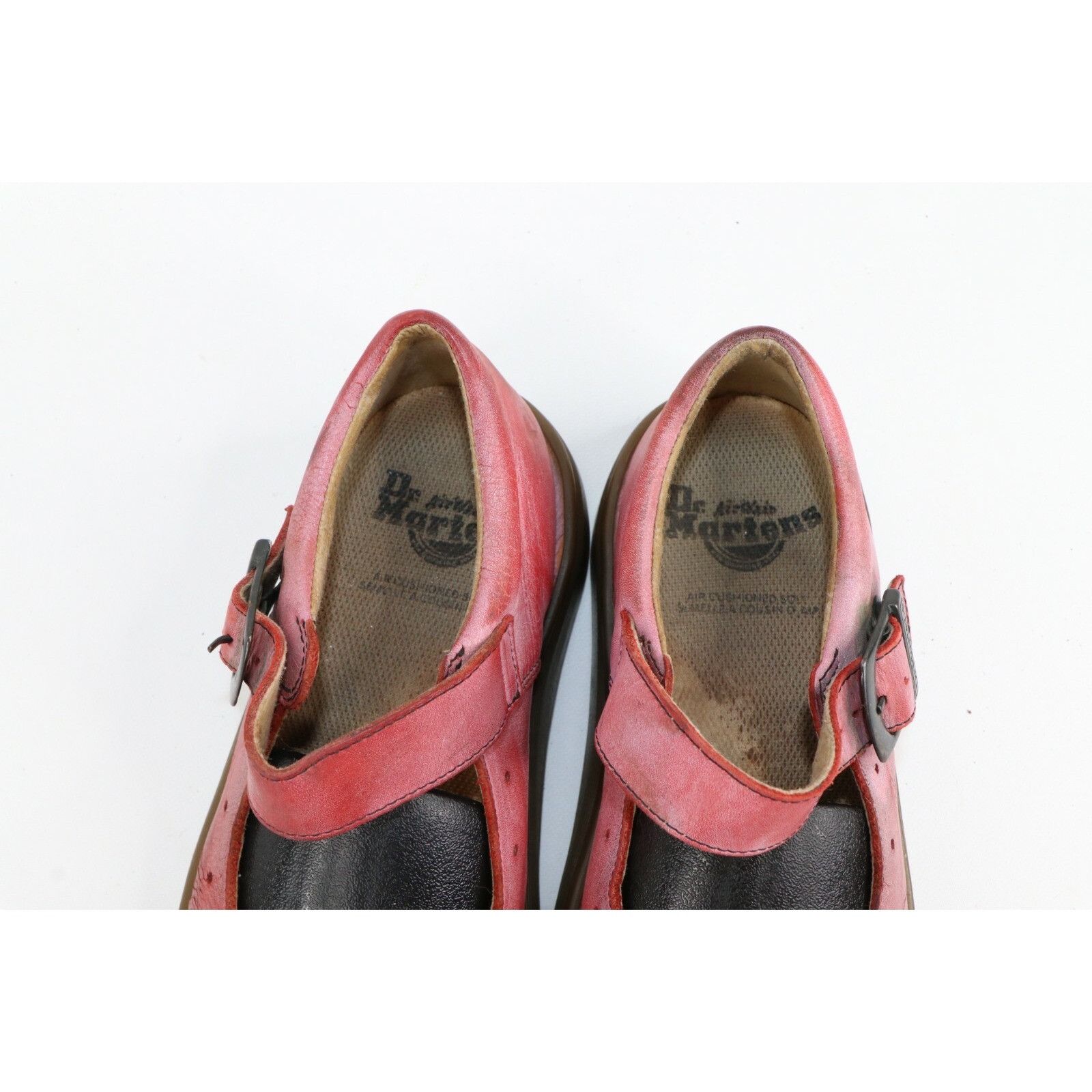 Dr. Martens × Vintage Vintage Dr Martens Distressed Chunky Leather Mary Jane Shoes Size US 6 / IT 36 - 6 Thumbnail