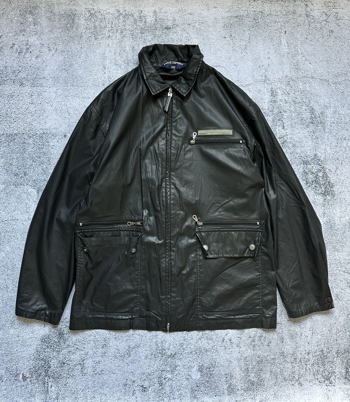 Rare Vintage Polo Ralph Lauren Sport Full Nylon Jacket