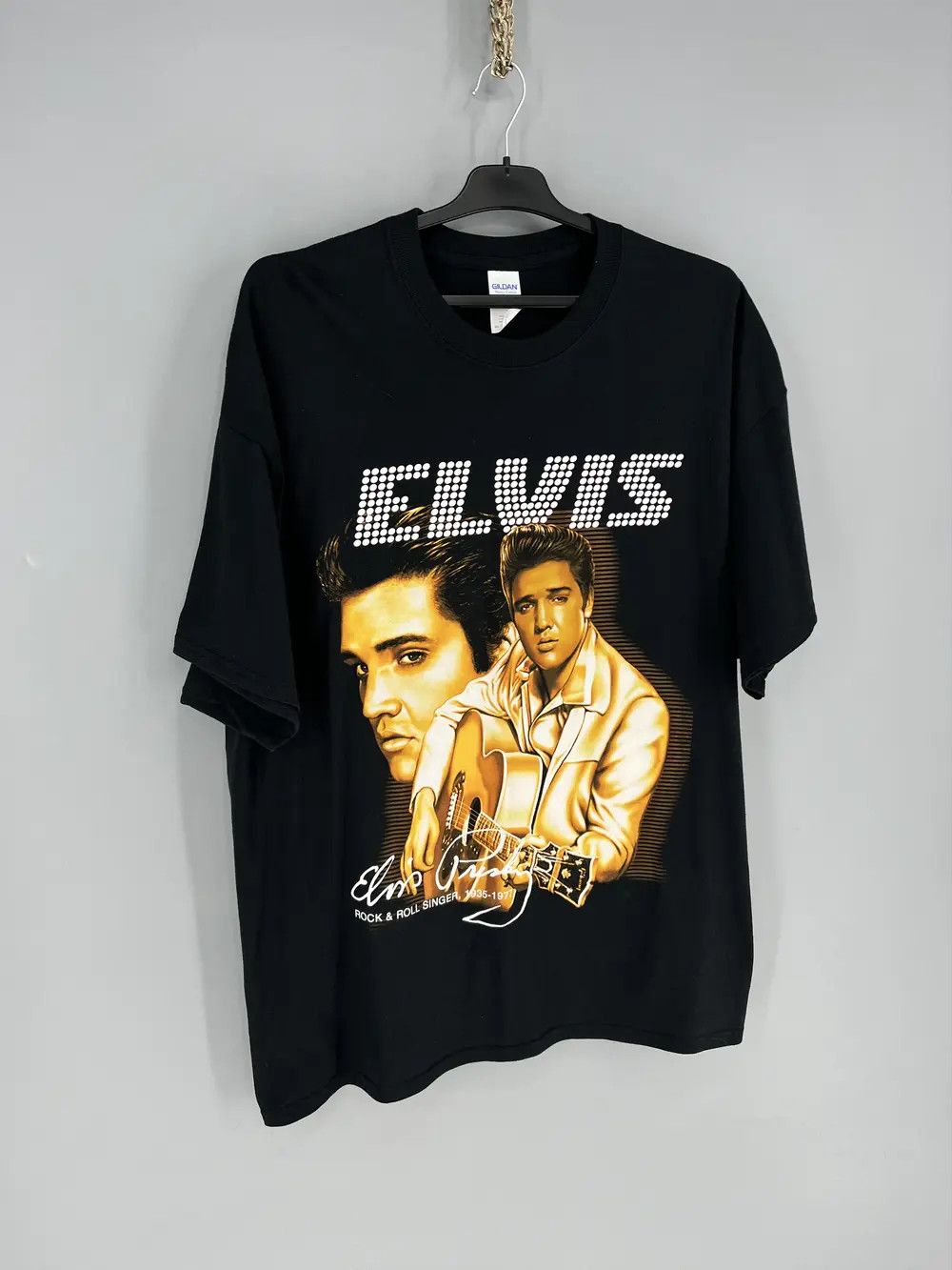 Band Tees Vintage 90S Elvis Presley Tee Streetwear Fashion TOUR BAND Size US XL / EU 56 / 4 - 2 Thumbnail