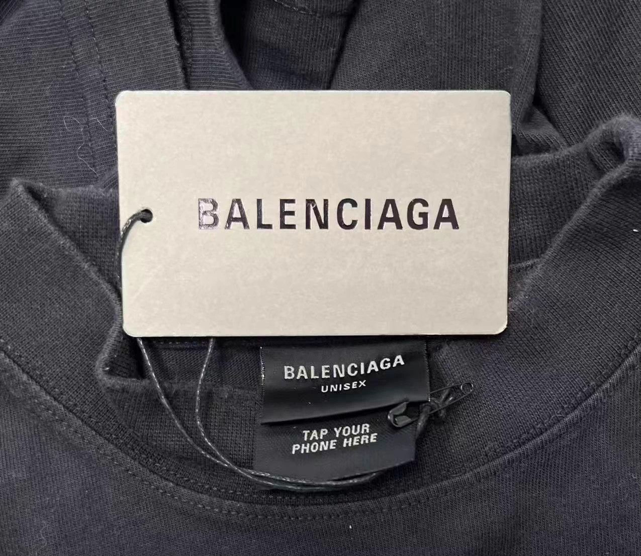 Balenciaga Balenciaga Logo Crew SS Oversize Unisex Black 2 Size US M / EU 48-50 / 2 - 4 Thumbnail