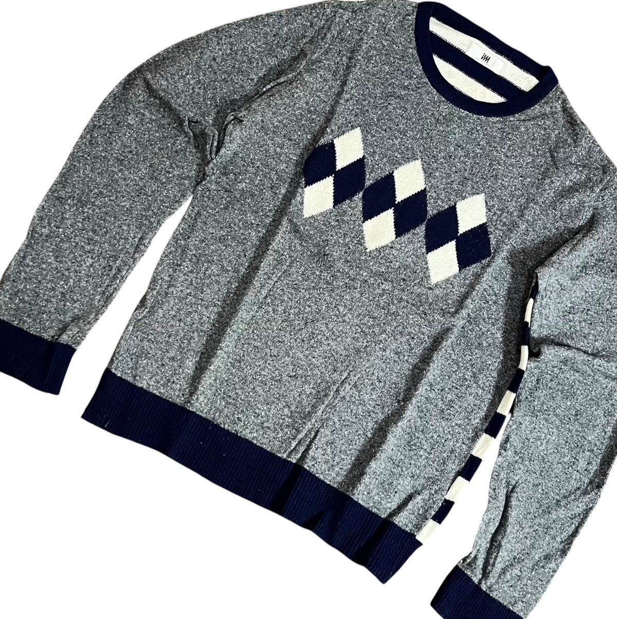 Issey Miyake Vintage issey miyake argyle boxy knit sweater Size US M / EU 48-50 / 2 - 2 Thumbnail