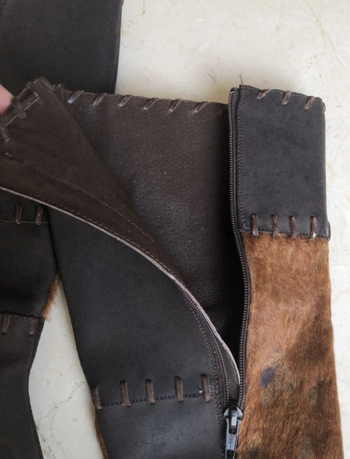 Other Vintage Cowhide Hair-On Leather Boots – Size 37 Size US 6 / IT 36 - 4 Thumbnail