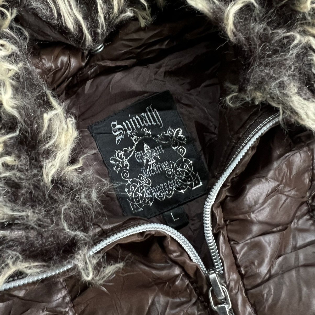 14th Addiction 2000s Spinash Vkei Style Fur Puffer Jacket Size US L / EU 52-54 / 3 - 7 Thumbnail