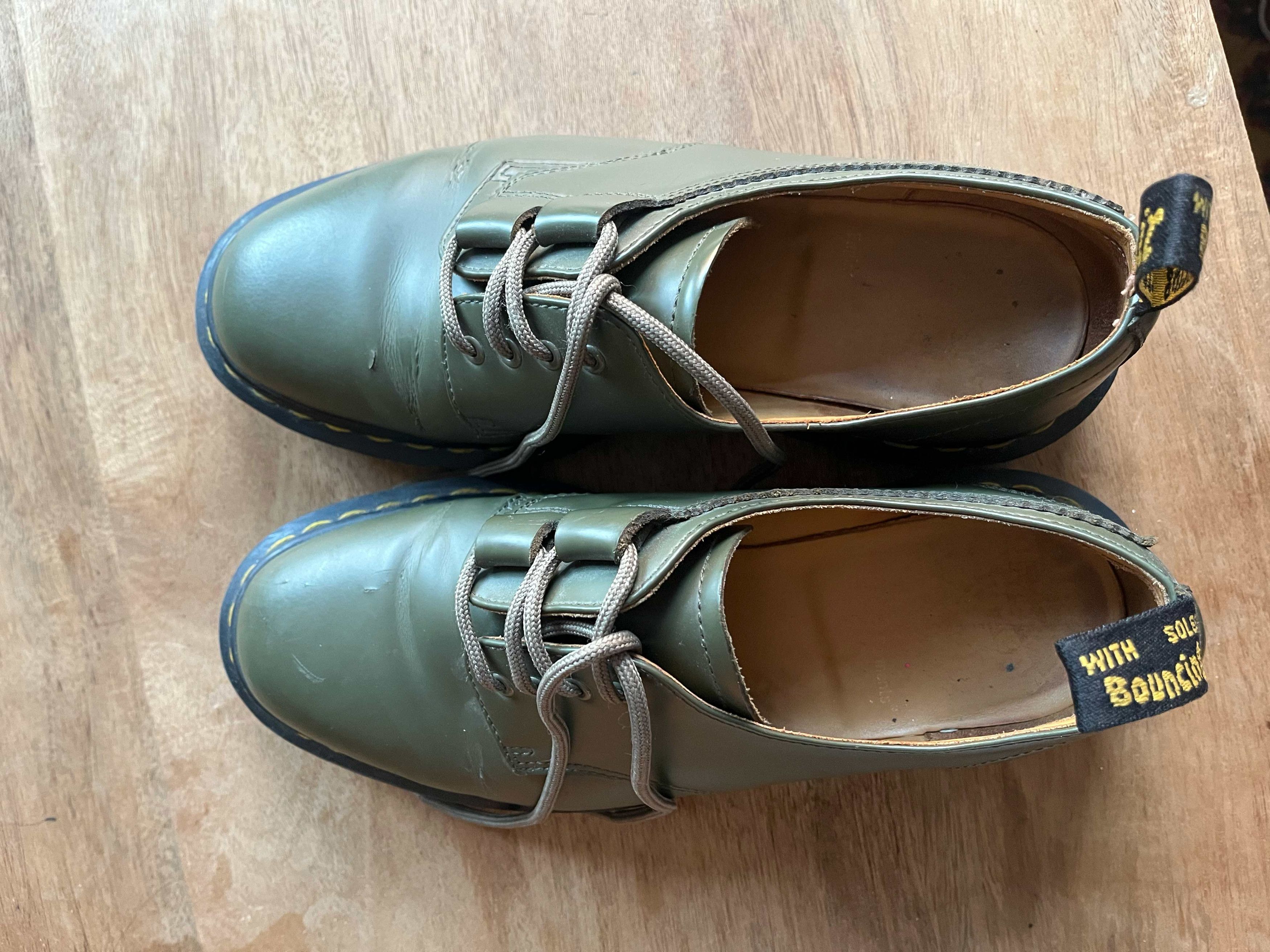 Dr. Martens × Engineered Garments Limited Edition Archive EG Smooth Ghille Shoe Khaki Size US 5.5 / EU 38 - 10 Thumbnail