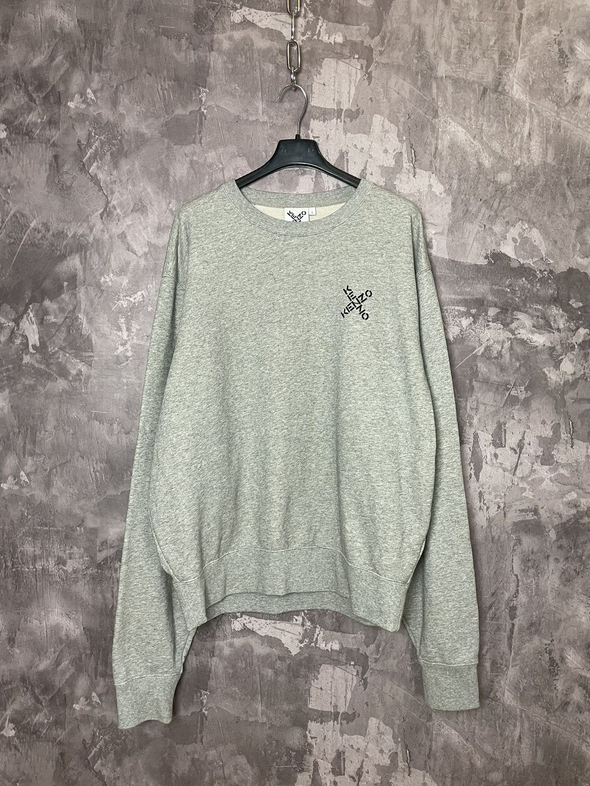 Hypebeast × Kenzo KENZO Sport 'Triple X' Gray sweatshirt Size US L / EU 52-54 / 3 - 1 Thumbnail