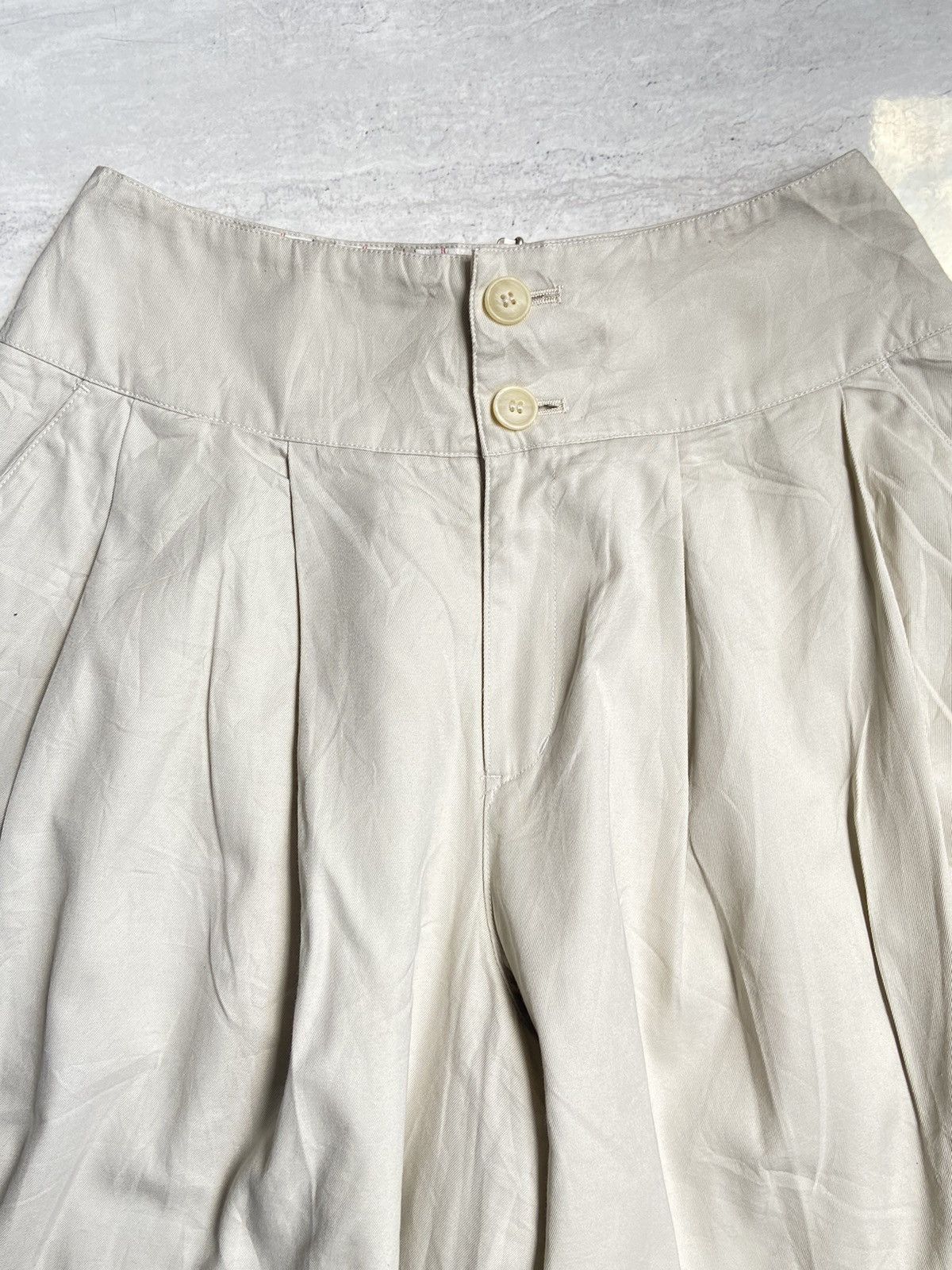 Issey Miyake IS ISSEY MIYAKE Cream Shorts Size US 26 / EU 42 - 3 Thumbnail
