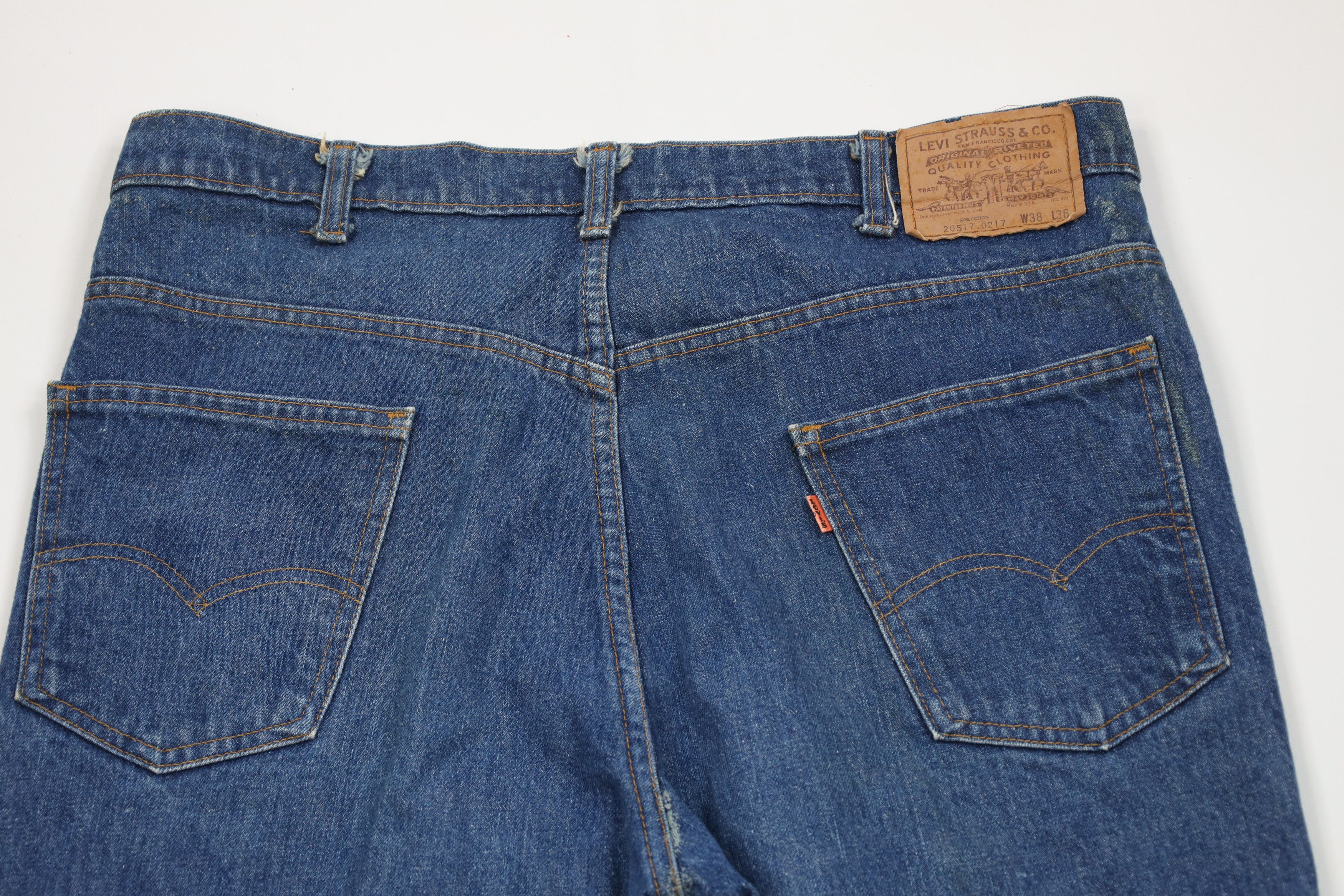 Levi's Vintage 80s Levis 517 Orange Tab Western Flared Jeans USA Size US 38 / EU 54 - 11 Thumbnail