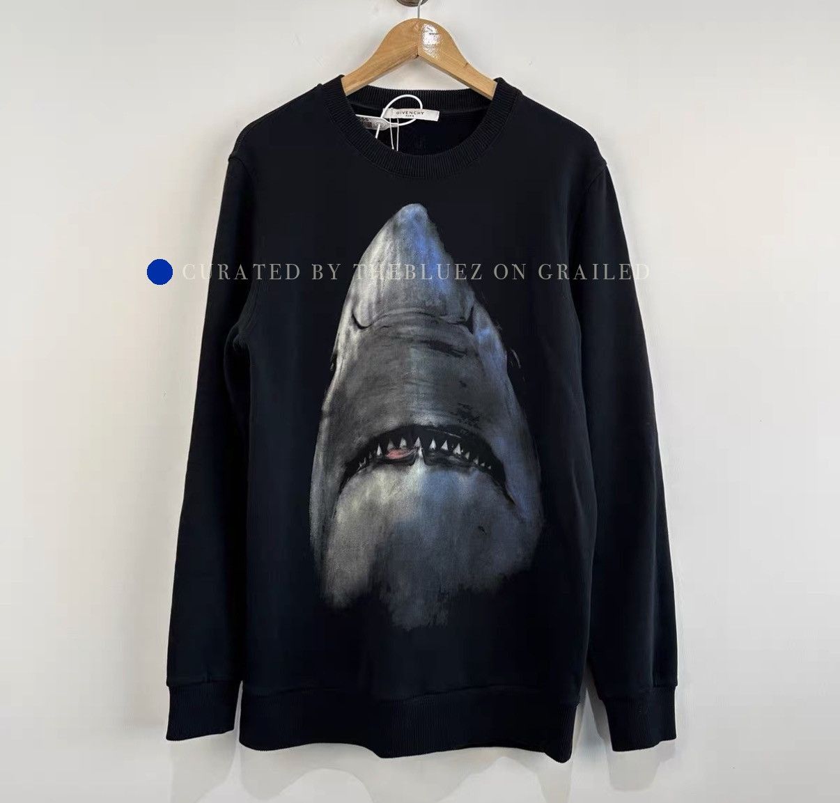 Givenchy Black Crew Neck Sweatshirt Size US S / EU 44-46 / 1 - 1 Thumbnail