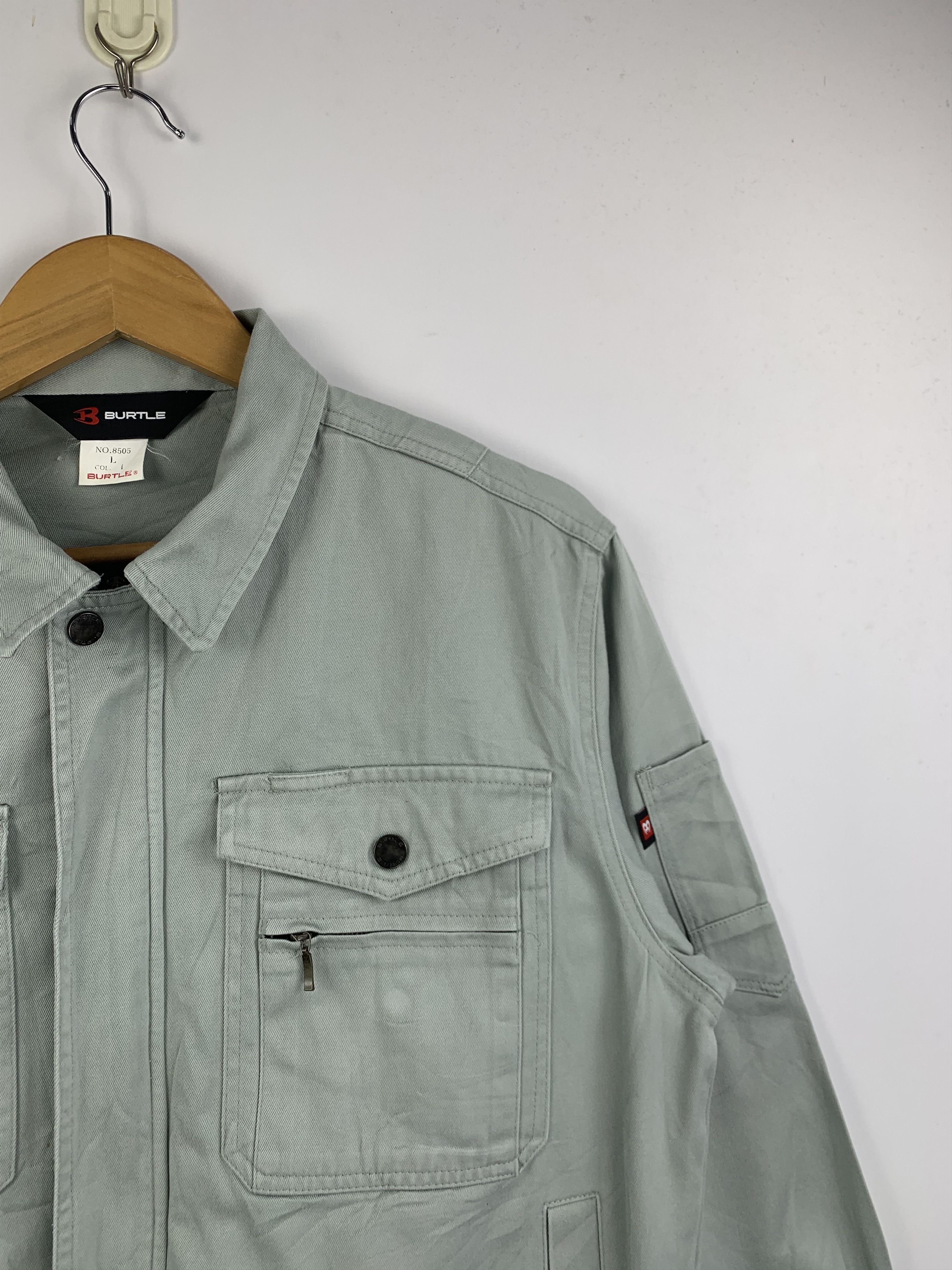 Japanese Brand Vintage Japanese Brand Worker Denim Jacket J1617 Size US L / EU 52-54 / 3 - 7 Thumbnail