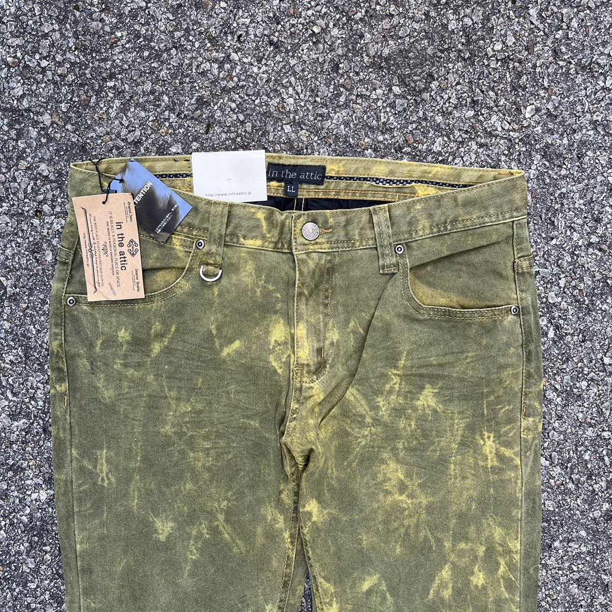 In The Attic Japan Green Acid Washed Punk Style Pant