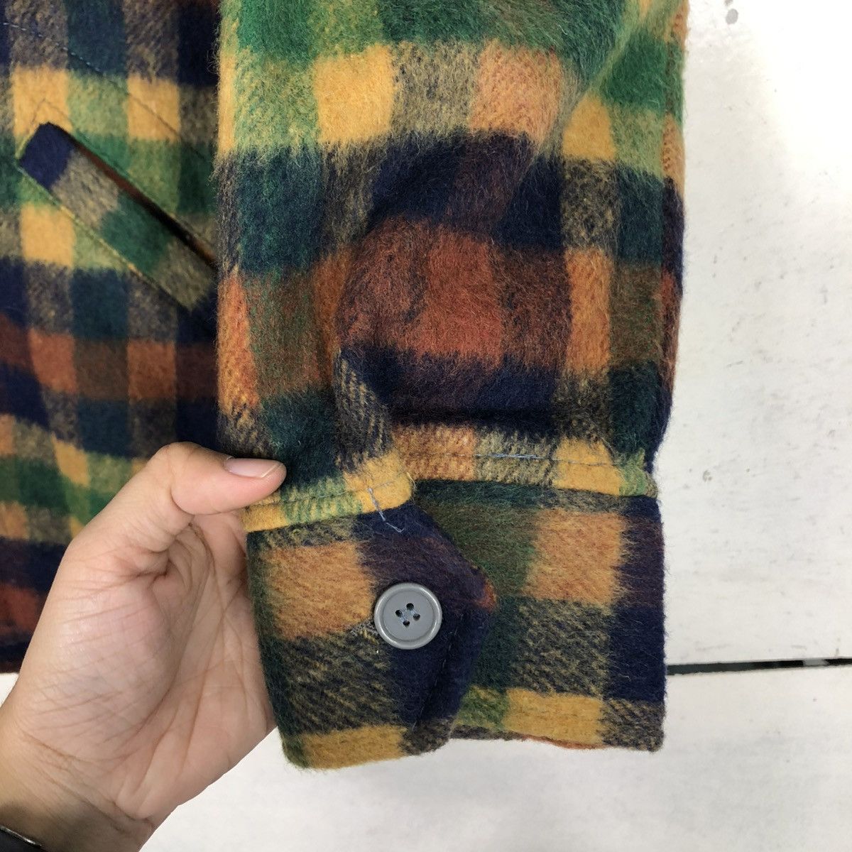 Japanese Brand 🔥VINTAGE WOOL CHORE JACKET TARTAN UNBRANDED ISSEY MIYAKE Size US M / EU 48-50 / 2 - 17 Thumbnail