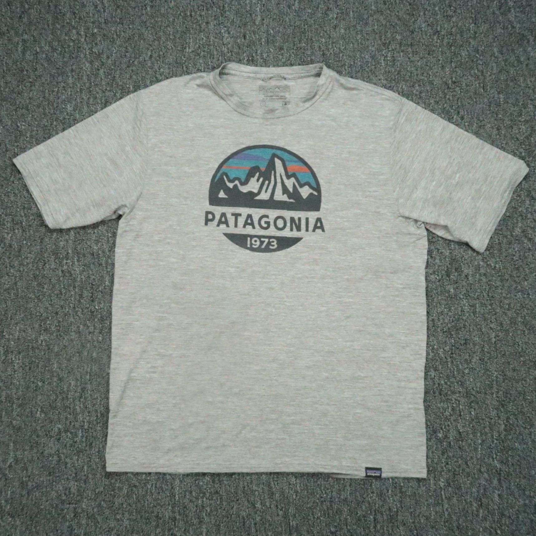 Patagonia Patagonia Shirt Mens Small Gray Capilene Cool Daily Crew Graphic Short Sleeve Size US S / EU 44-46 / 1 - 2 Thumbnail