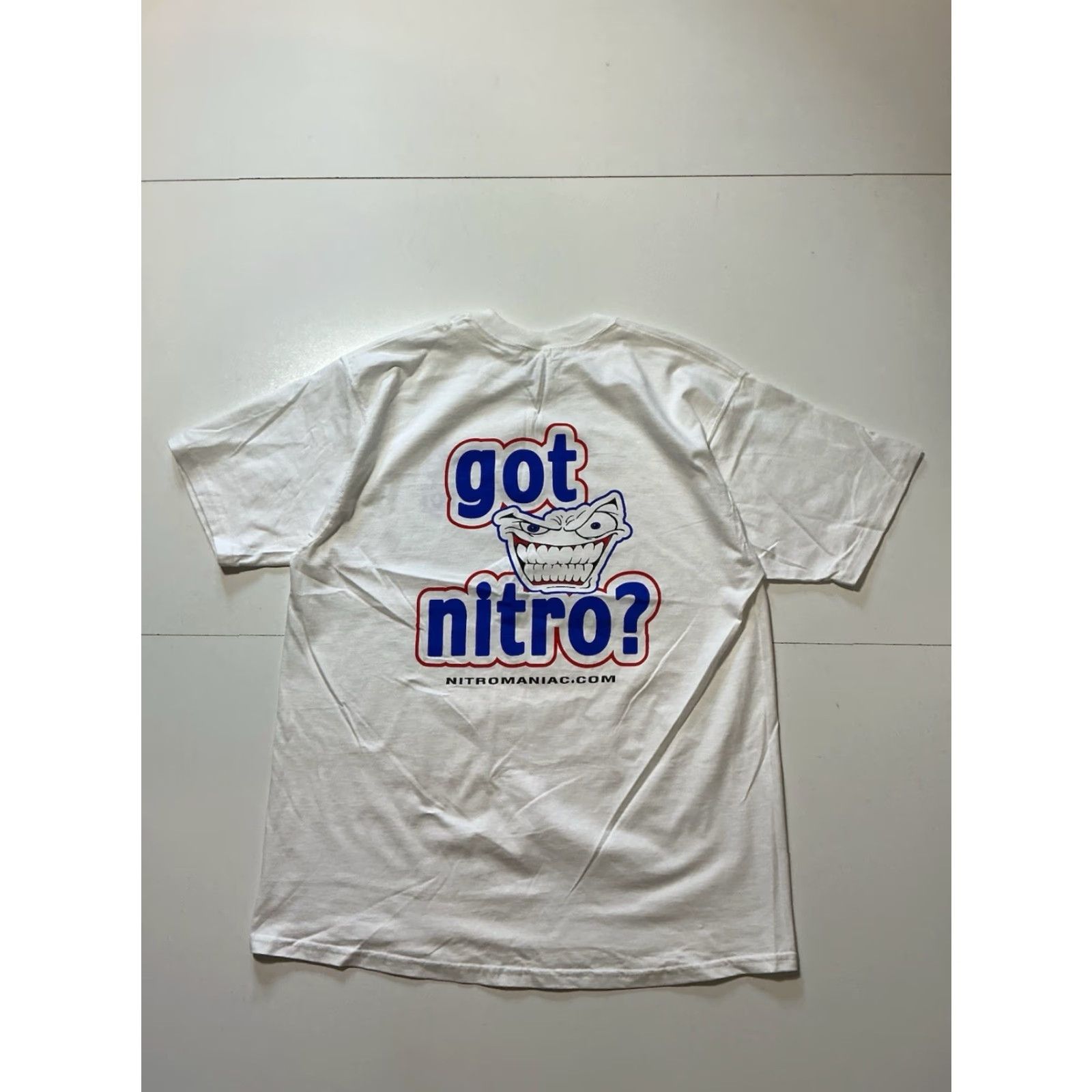 Fruit Of The Loom VINTAGE Nitro Maniac “Got Nitro?” Racing Pit Crew White Graphic S/S T-Shirt XL Mens Shirt Size US XL / EU 56 / 4 - 3 Thumbnail