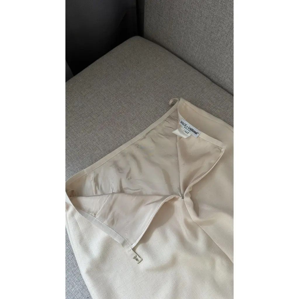 Dolce & Gabbana Dolce & Gabbana Beige Tailored Set Blazer & Skirt IT 44 Size 30" / US 8 / IT 44 - 9 Thumbnail