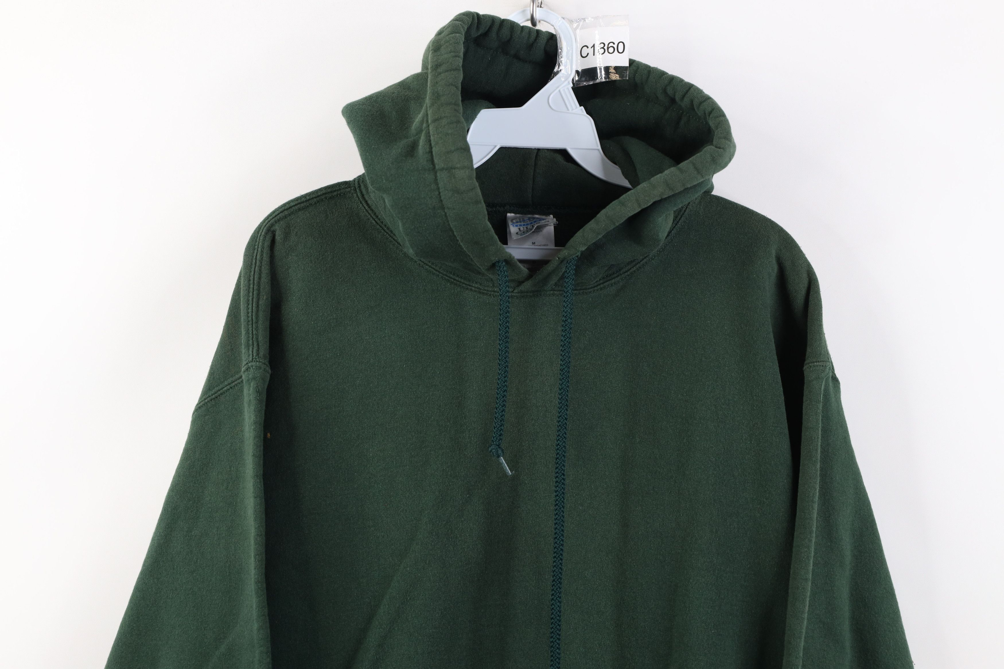 Vintage Vintage Y2K Streetwear Blank Heavyweight Hoodie Sweatshirt Size US M / EU 48-50 / 2 - 2 Thumbnail