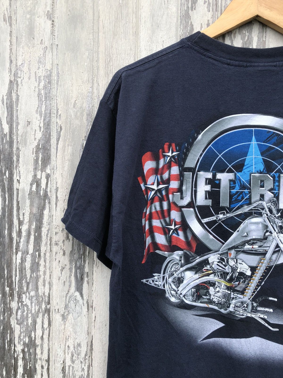 Harley Davidson × Vintage × West Coast Choppers Vintage Y2K American ChooperJet Bike Tee Size US L / EU 52-54 / 3 - 7 Thumbnail