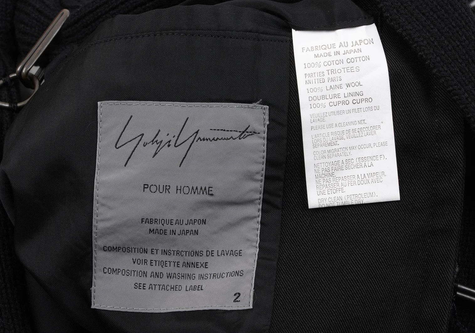 Yohji Yamamoto Yohji Yamamoto Knit Cotton China Jacket Black 2 Size US M / EU 48-50 / 2 - 19 Thumbnail