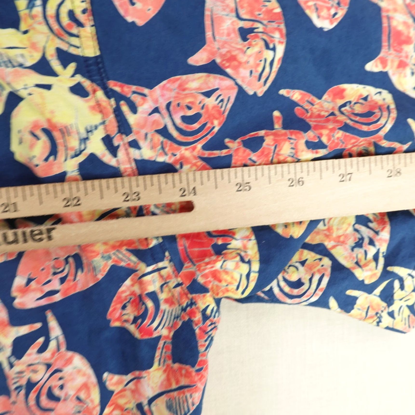 ALOHAS VINTAGE Rum Reggae Shirt Men L Blue Red Hawaiian Shark Print Aloha Button Up Size US L / EU 52-54 / 3 - 7 Thumbnail