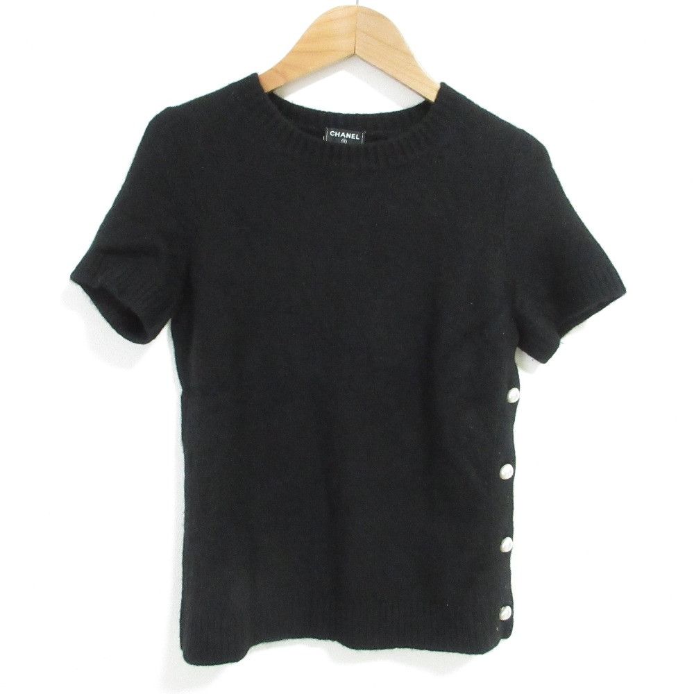 Chanel Chanel Chanel Cashmere Short Sleeve Knit Others Tops P50079 DUTY FREE for USA Size ONE SIZE - 1 Thumbnail