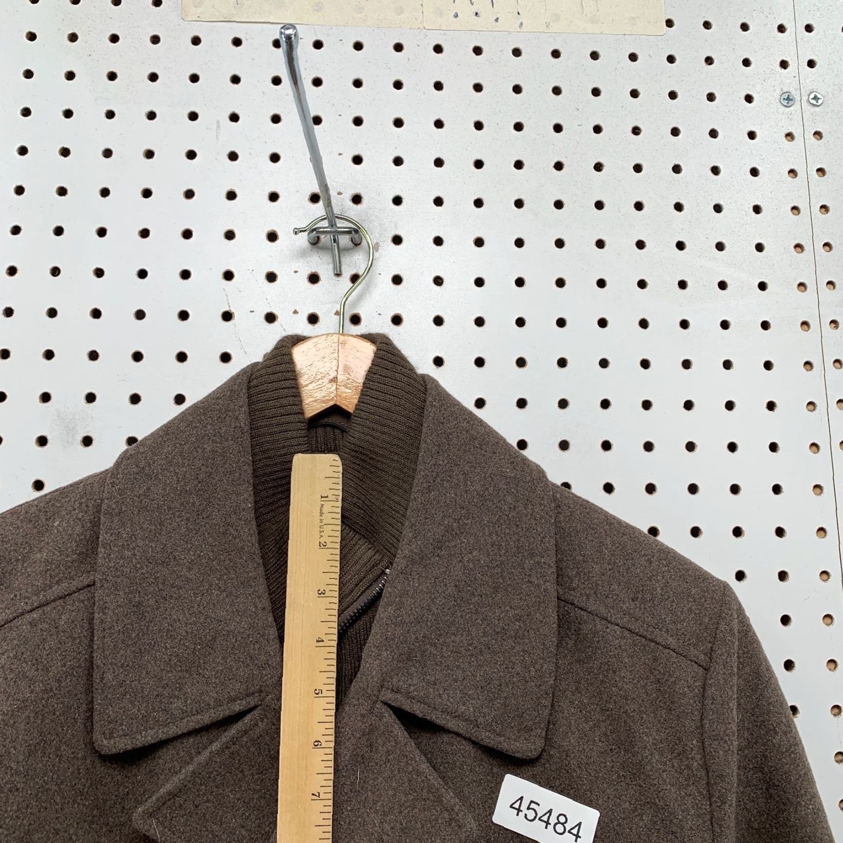 Kenneth Cole Keninneth Cole Wool Peacoat Mens M Brown Zip Coat Business Coat Size US M / EU 48-50 / 2 - 7 Thumbnail