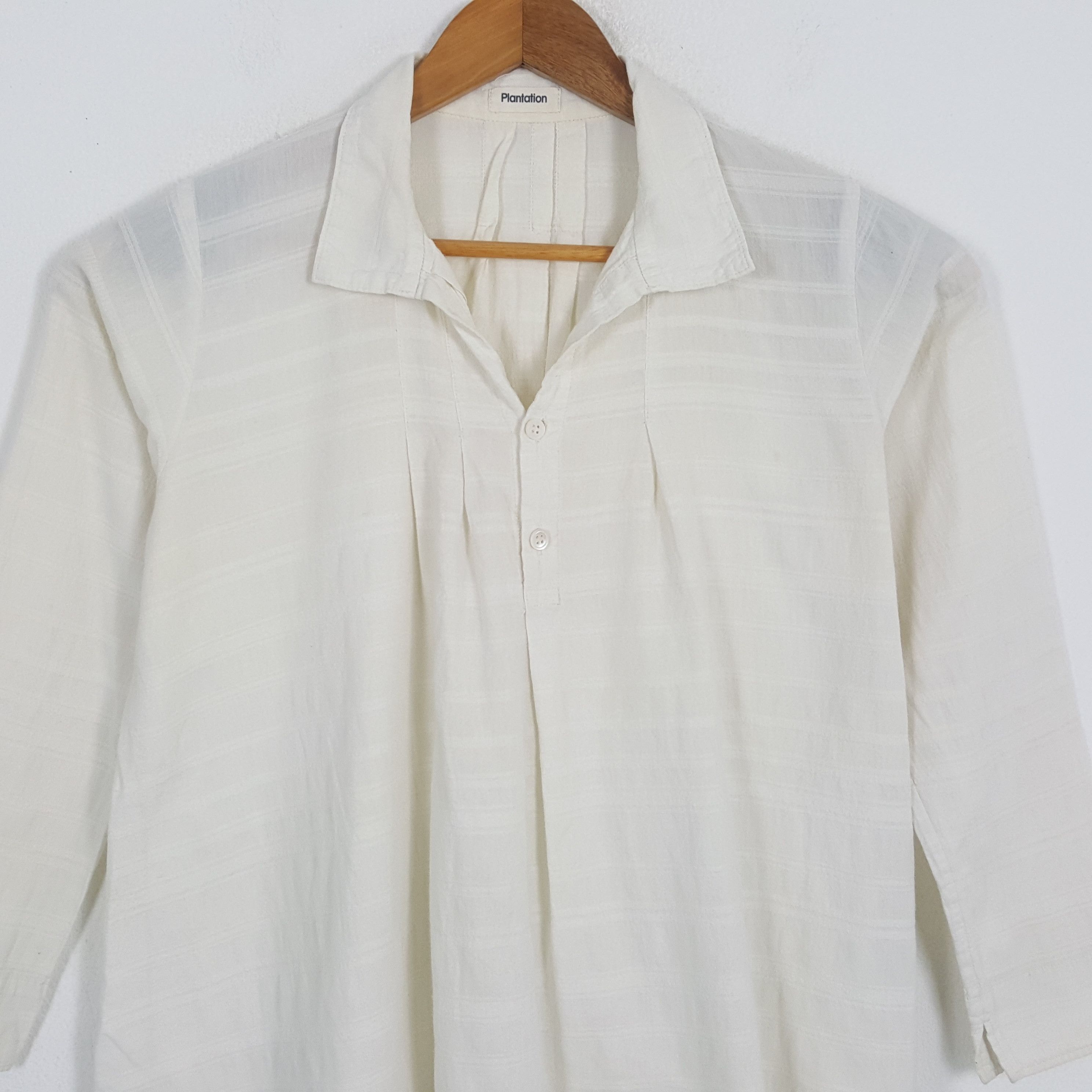 Issey Miyake × Japanese Brand × Vintage Vintage PLANTATION by ISSEY MIYAKE Japanese Brand Shirts Size M / US 6-8 / IT 42-44 - 2 Thumbnail