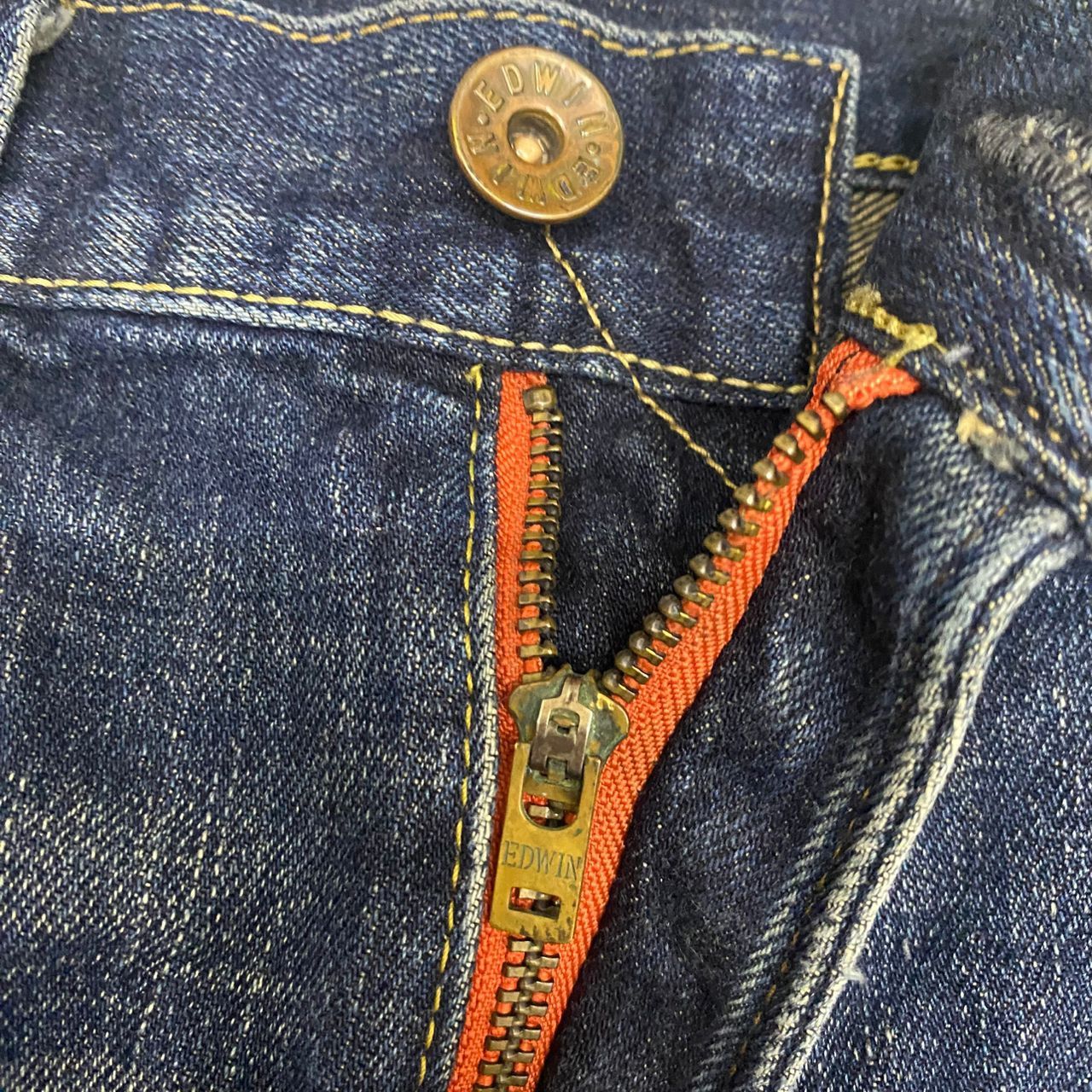 Edwin Vintage Edwin Selvedge Redline Distressed Denim Size US 31 - 12 Thumbnail