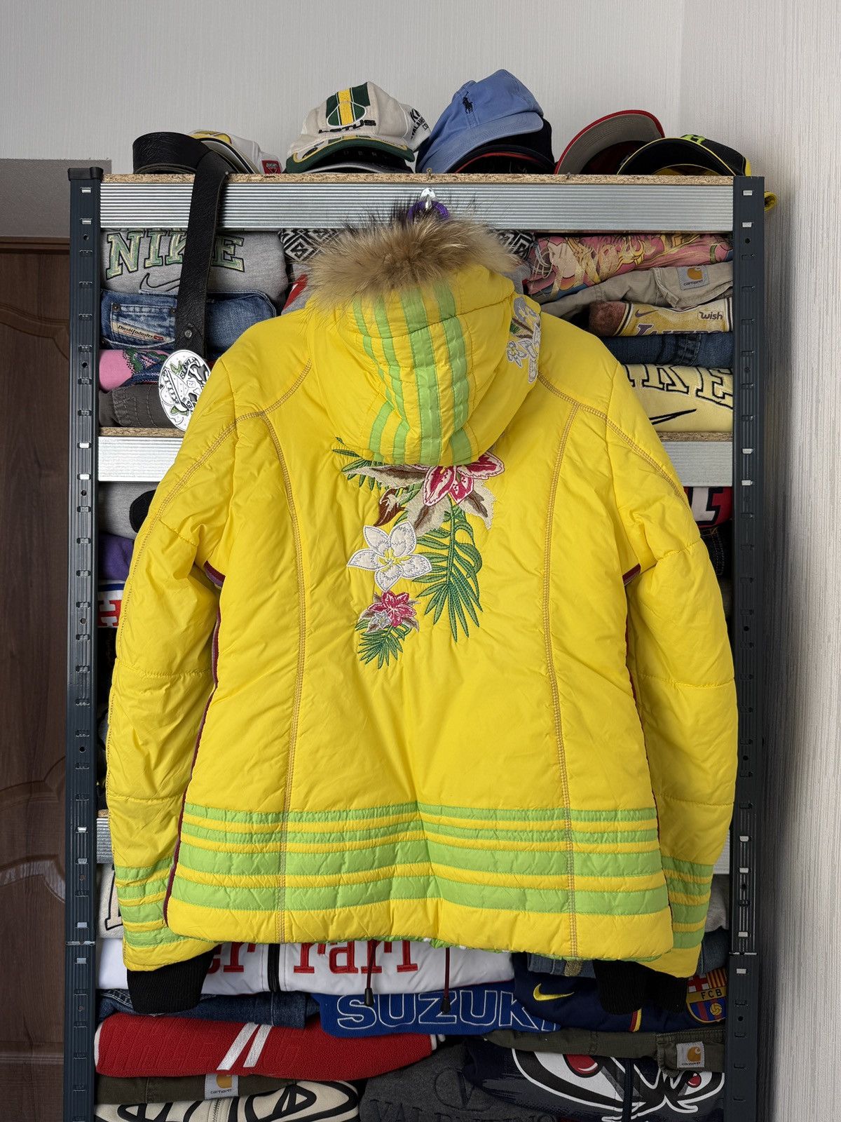 Bogner Bogner Ski Jacket Reversible Bomber Patchwork Flowers Size L / US 10 / IT 46 - 2 Thumbnail