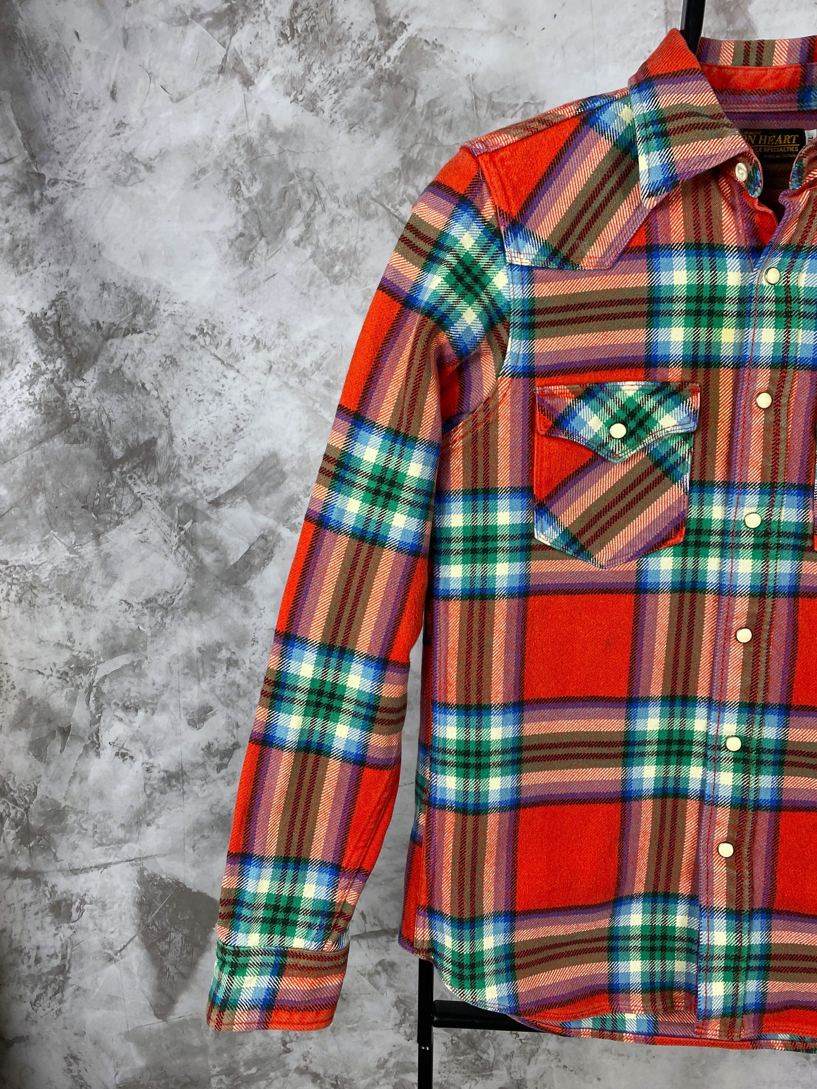 Iron Heart Iron heart red checked flannel shirt Size US S / EU 44-46 / 1 - 4 Thumbnail