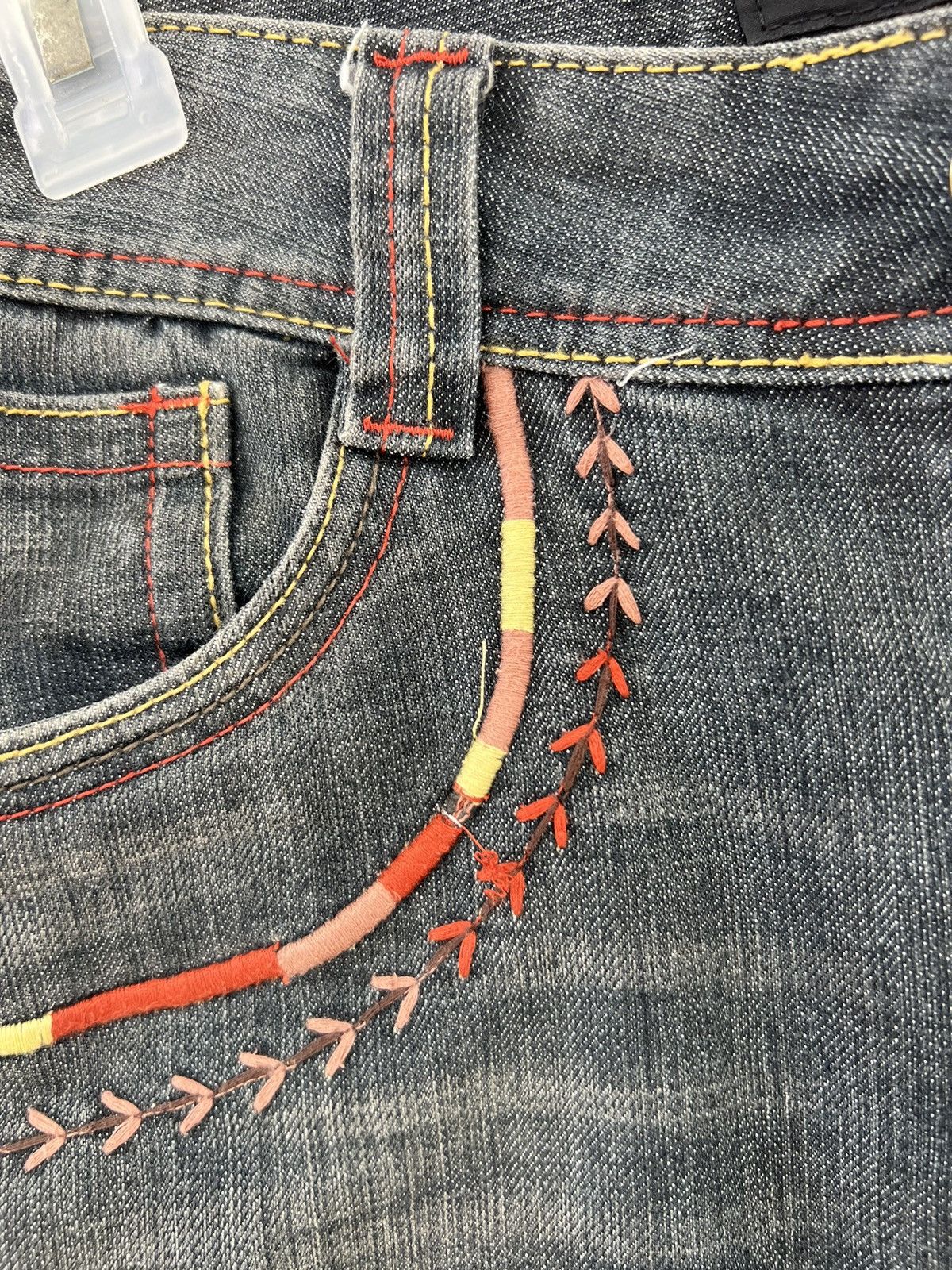 Vintage Vintage Maxa Japan Embroidery Fade Black Bootcut Jeans Size US 29 - 9 Thumbnail