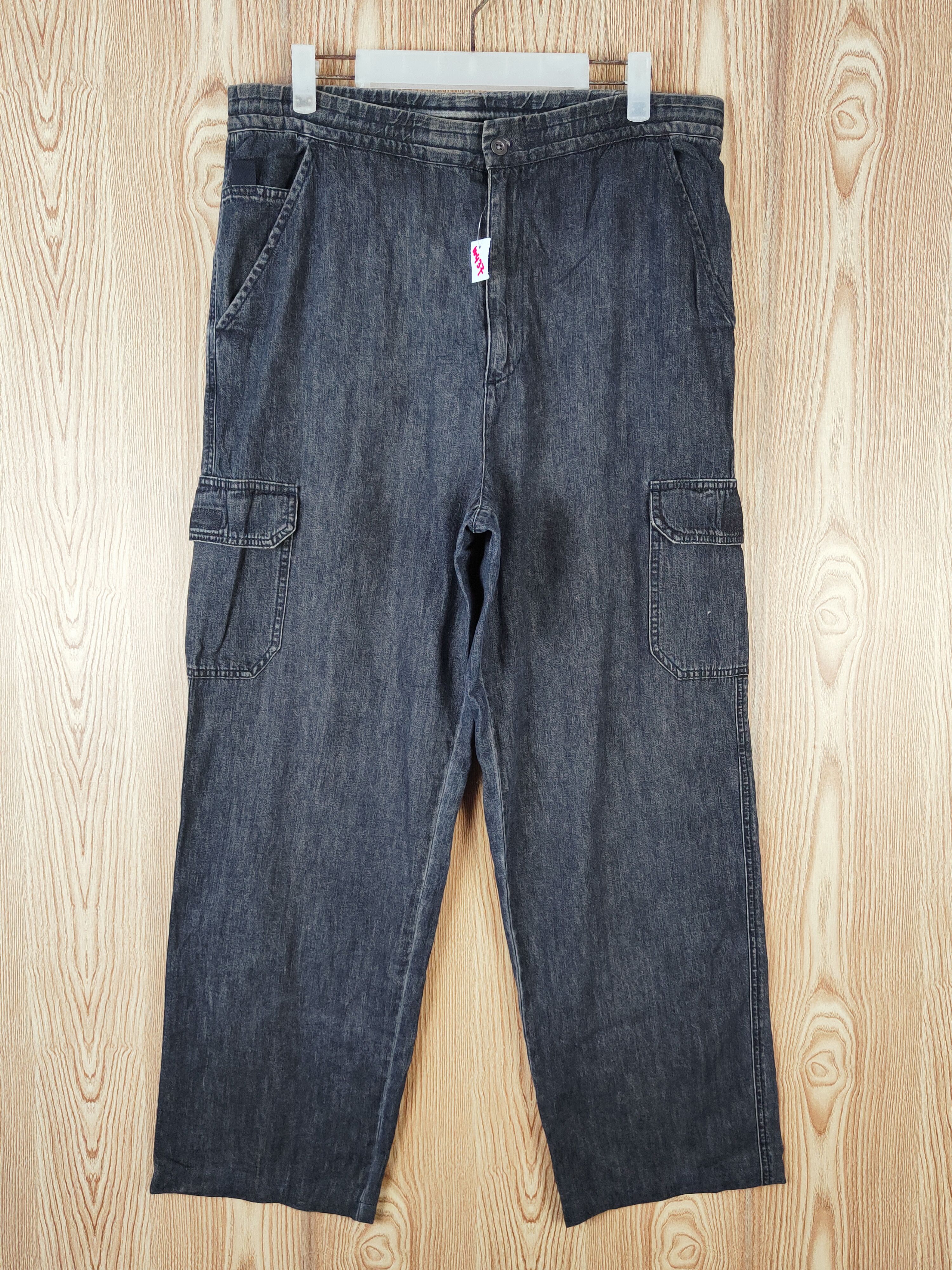 Mr.Junko Dark Blue Multipocket Tactical Cargo Pants #W437