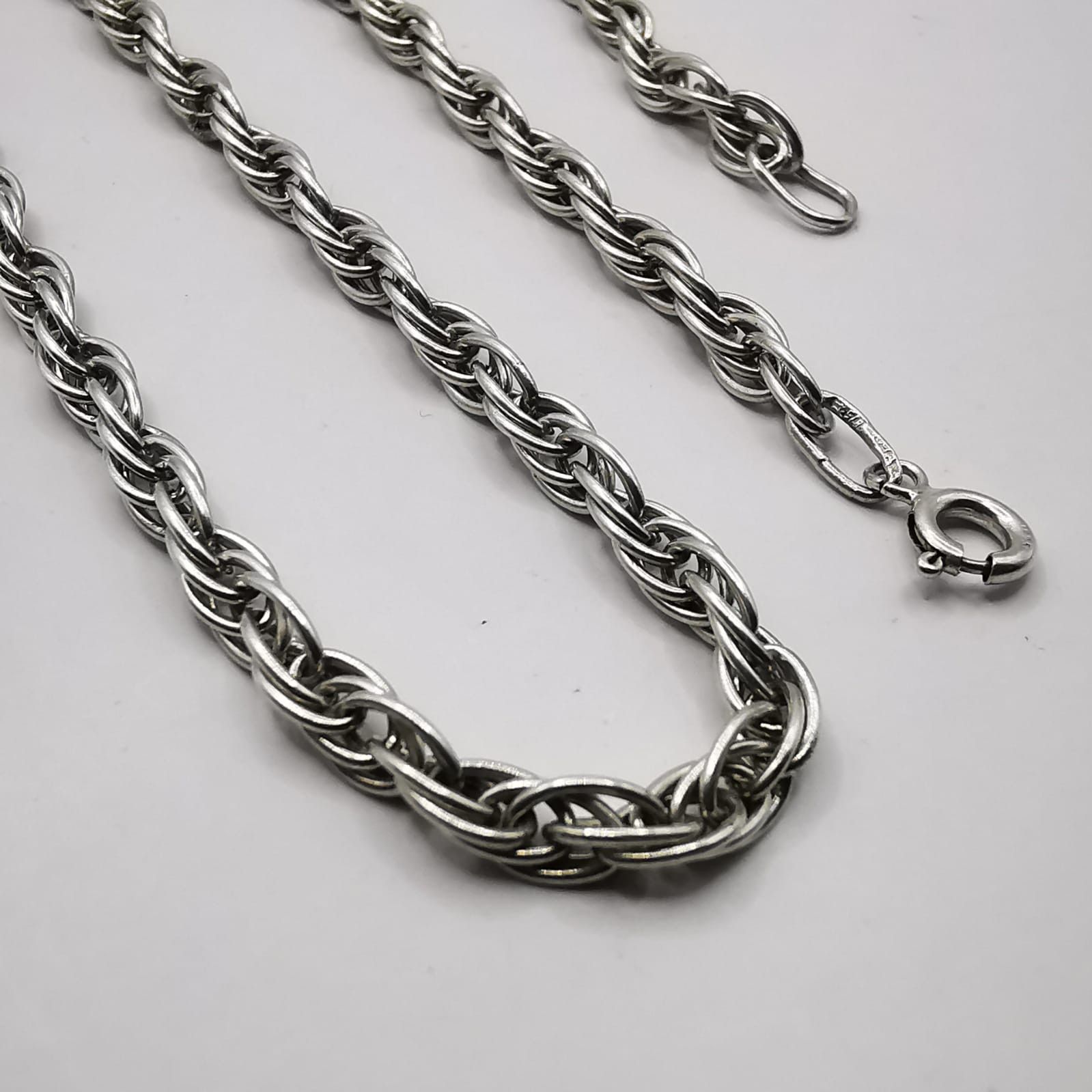 Vintage Vintage Fine necklace Chain, 875 Silver, Signed 20g Size ONE SIZE - 8 Thumbnail