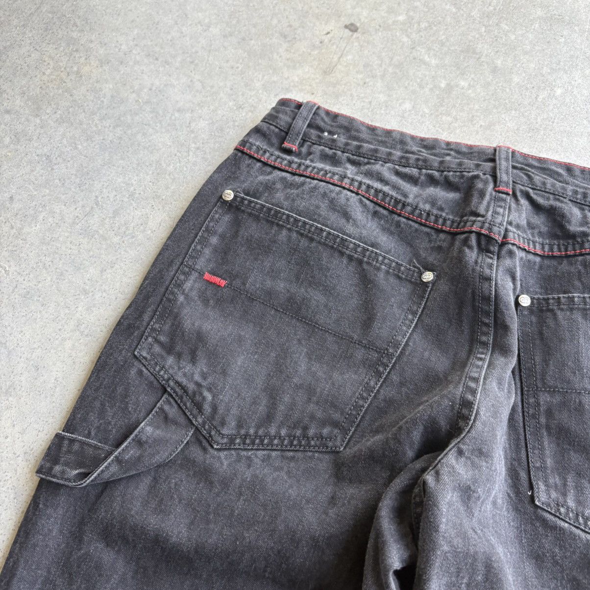 Ecko Unltd. Vintage Y2K Baggy Ecko Jeans Black Carpenter Pants 34x32 Size US 34 / EU 50 - 6 Thumbnail