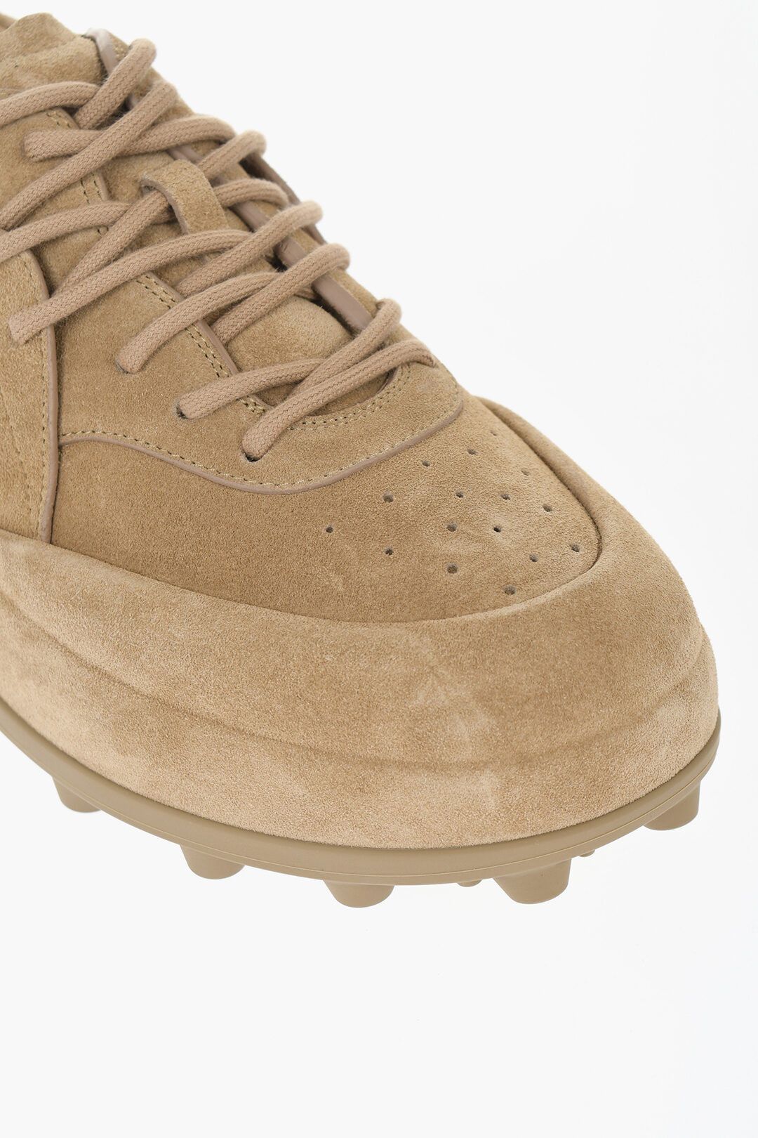 Jil Sander og1mm0625 Suede Reverse Lcae-up Sneakers in Beige Size US 10 / EU 43 - 5 Thumbnail