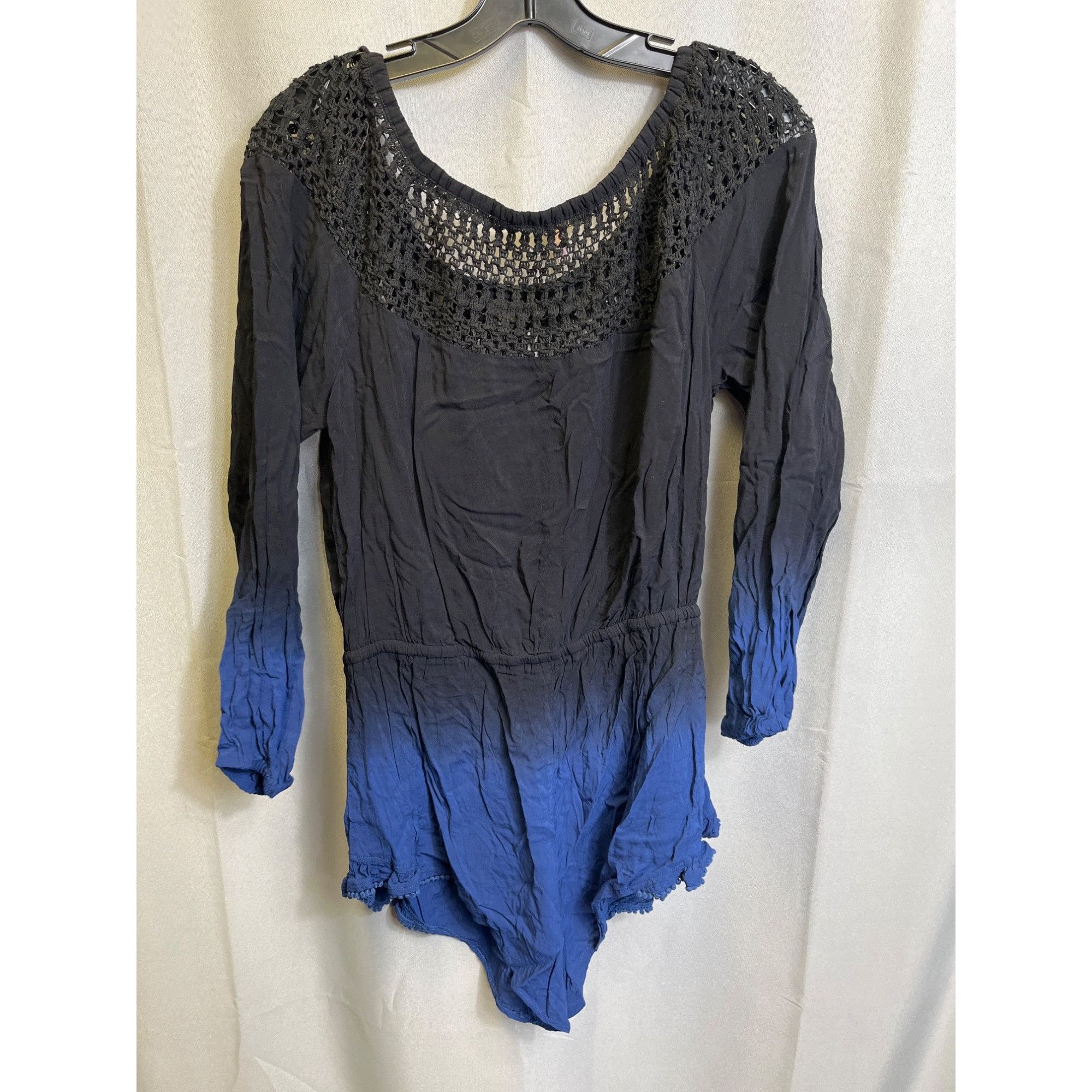 Victoria's Secret Victoria secret SKU 7688 Black and Blue Ombre Crochet Neck L Size S / US 4 / IT 40 - 2 Thumbnail