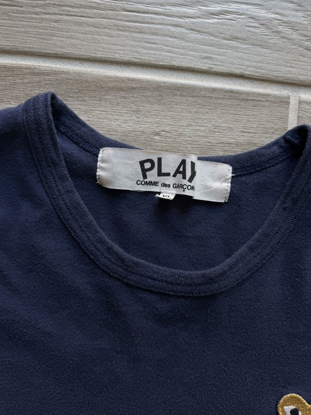 Comme des Garcons PLAY Comme des Garcons PLAY T-Shirt Size XL Navy Blue Gently Used Size US XL / EU 56 / 4 - 3 Thumbnail