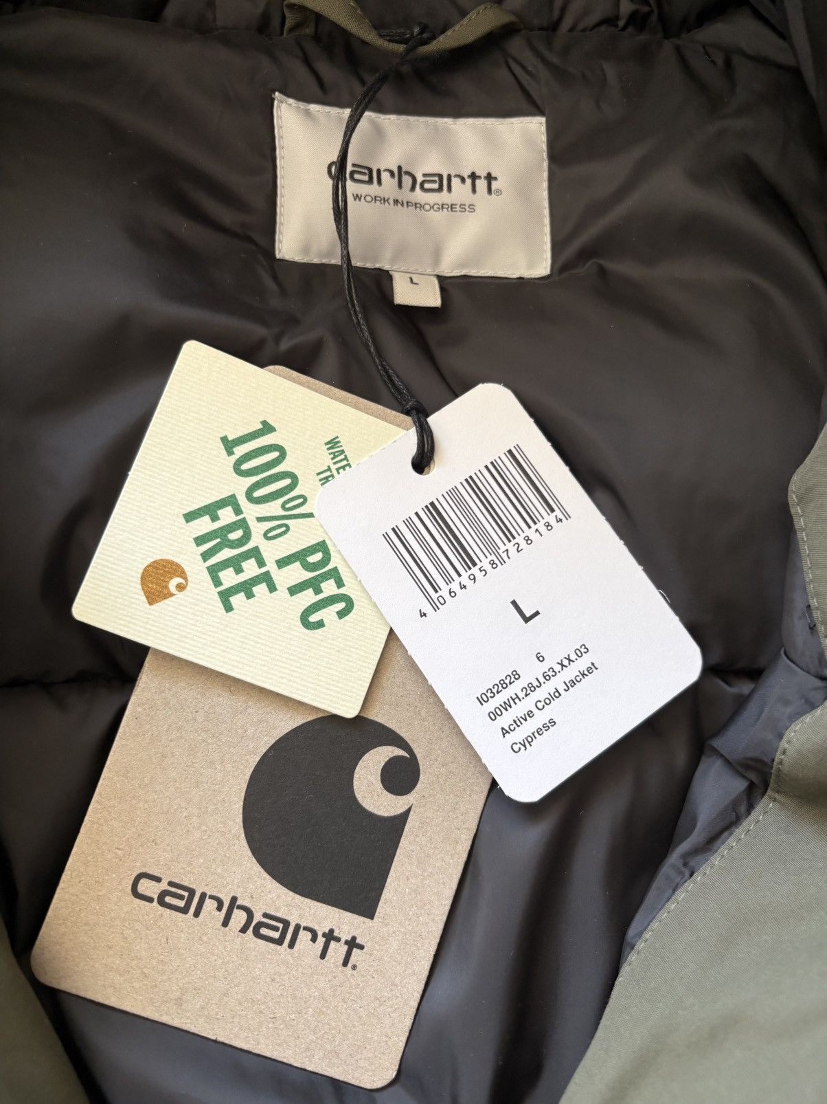Carhartt Wip Carhartt WIP Active Cold Jacket – Cypress / Size L Size US L / EU 52-54 / 3 - 4 Thumbnail