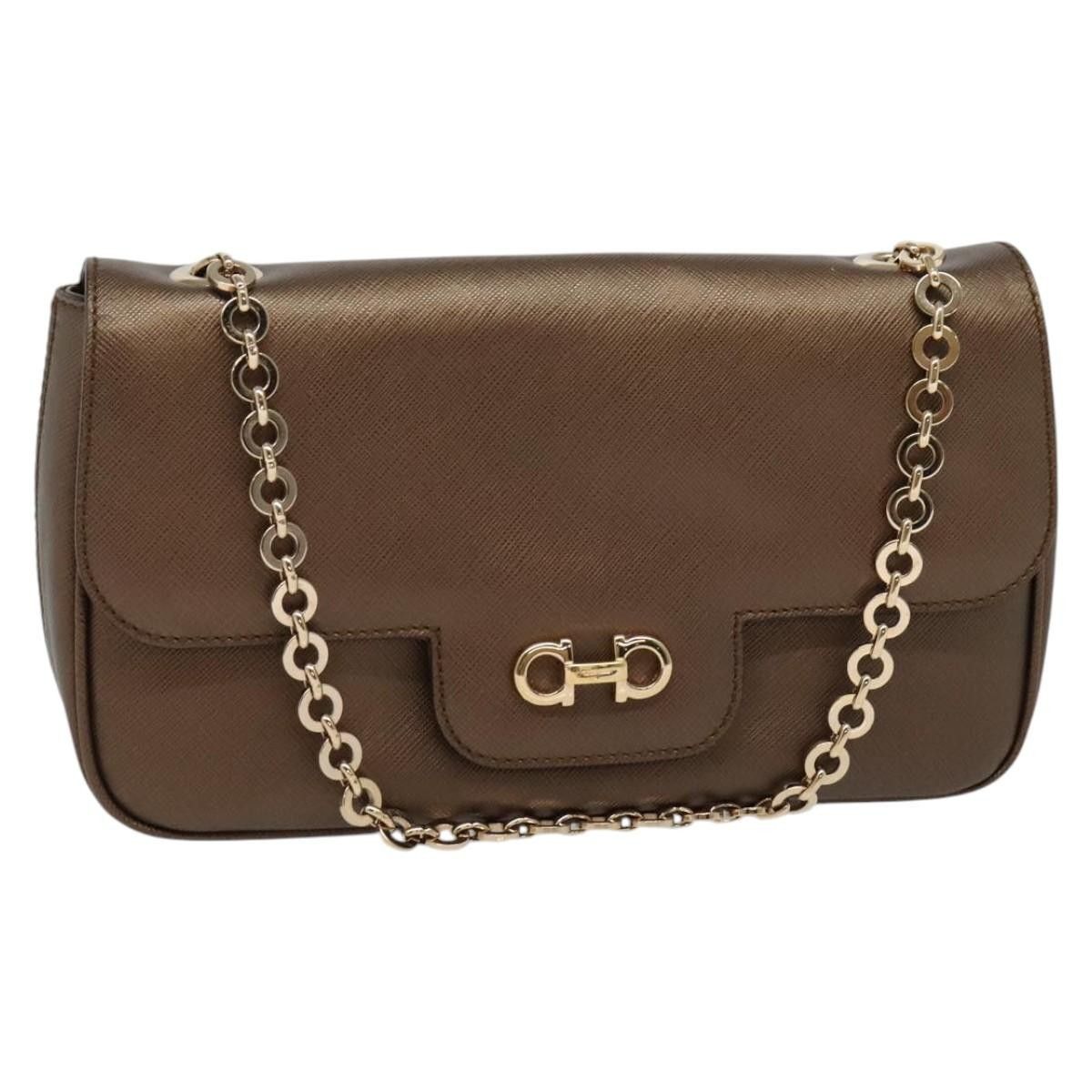 Salvatore Ferragamo Salvatore Ferragamo Gancini Chain Shoulder bag Leather Size ONE SIZE - 1 Thumbnail