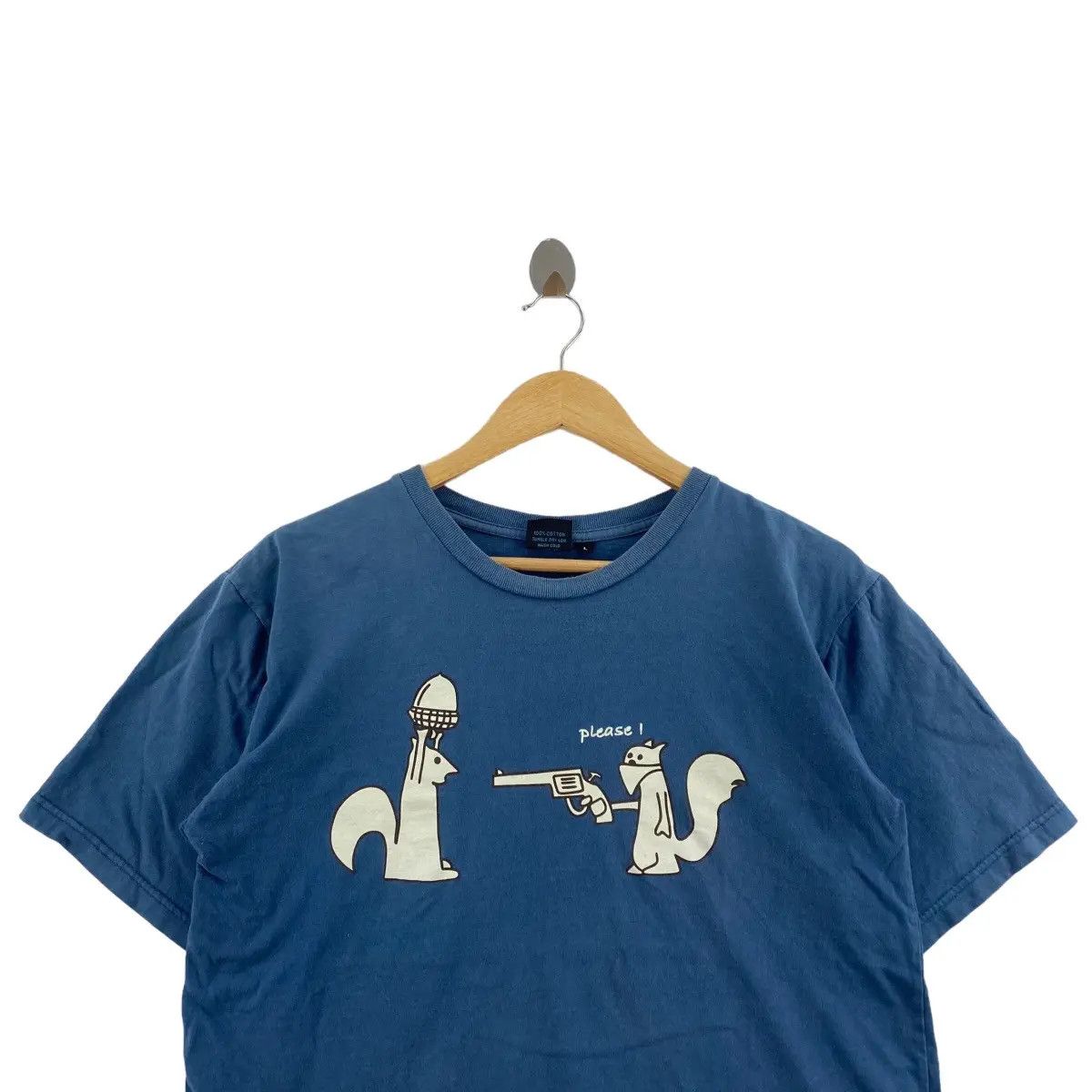 Vintage Vintage NUTS SQUIREL ZEPPLIN Punk Rebel Tee Shirt Top Size US L / EU 52-54 / 3 - 2 Thumbnail