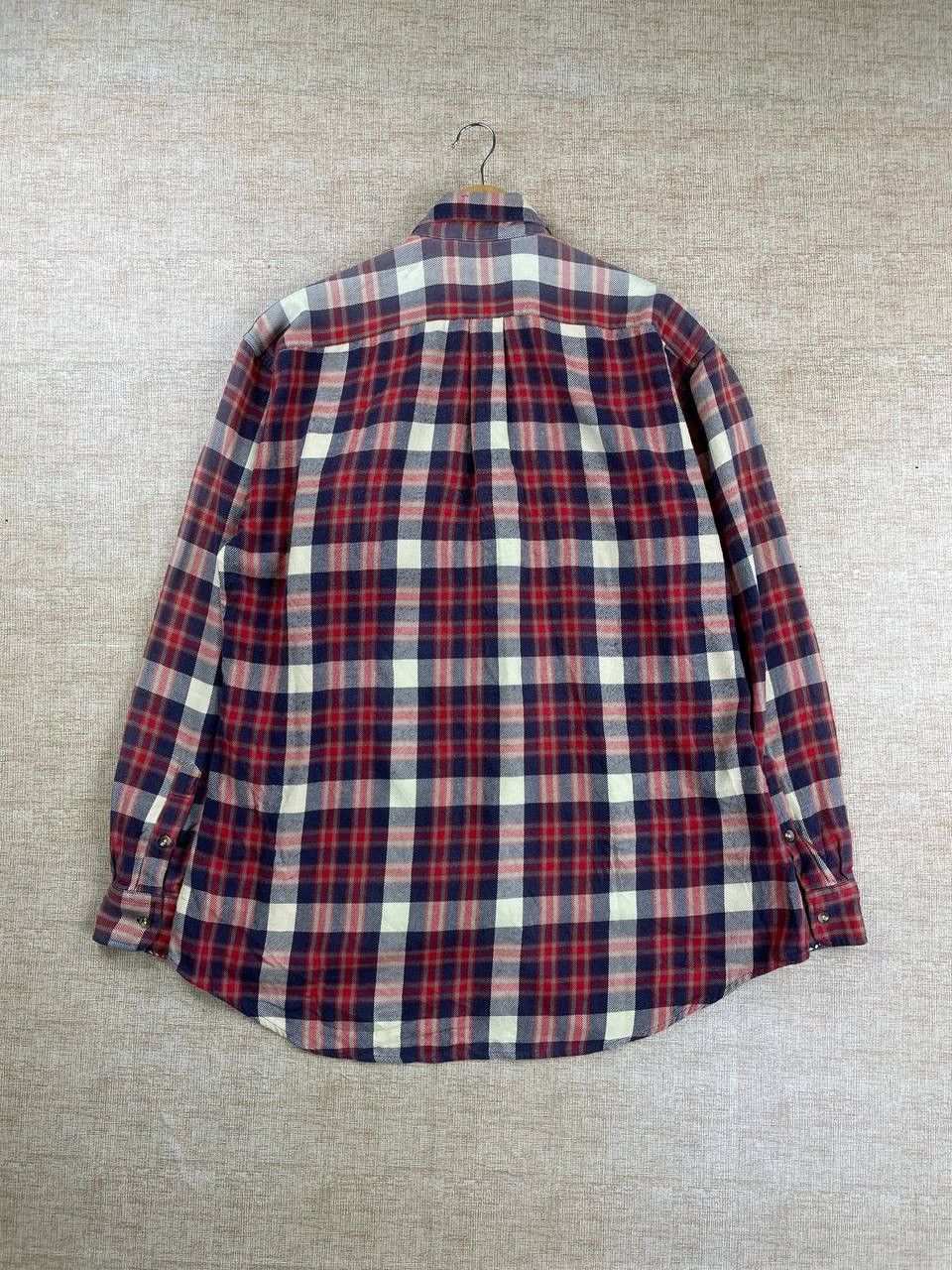 Vintage × Woolrich Woolen Mills Vintage Woolrich Single Pocket Red Plaid Button Ups Shirt Size US L / EU 52-54 / 3 - 9 Thumbnail