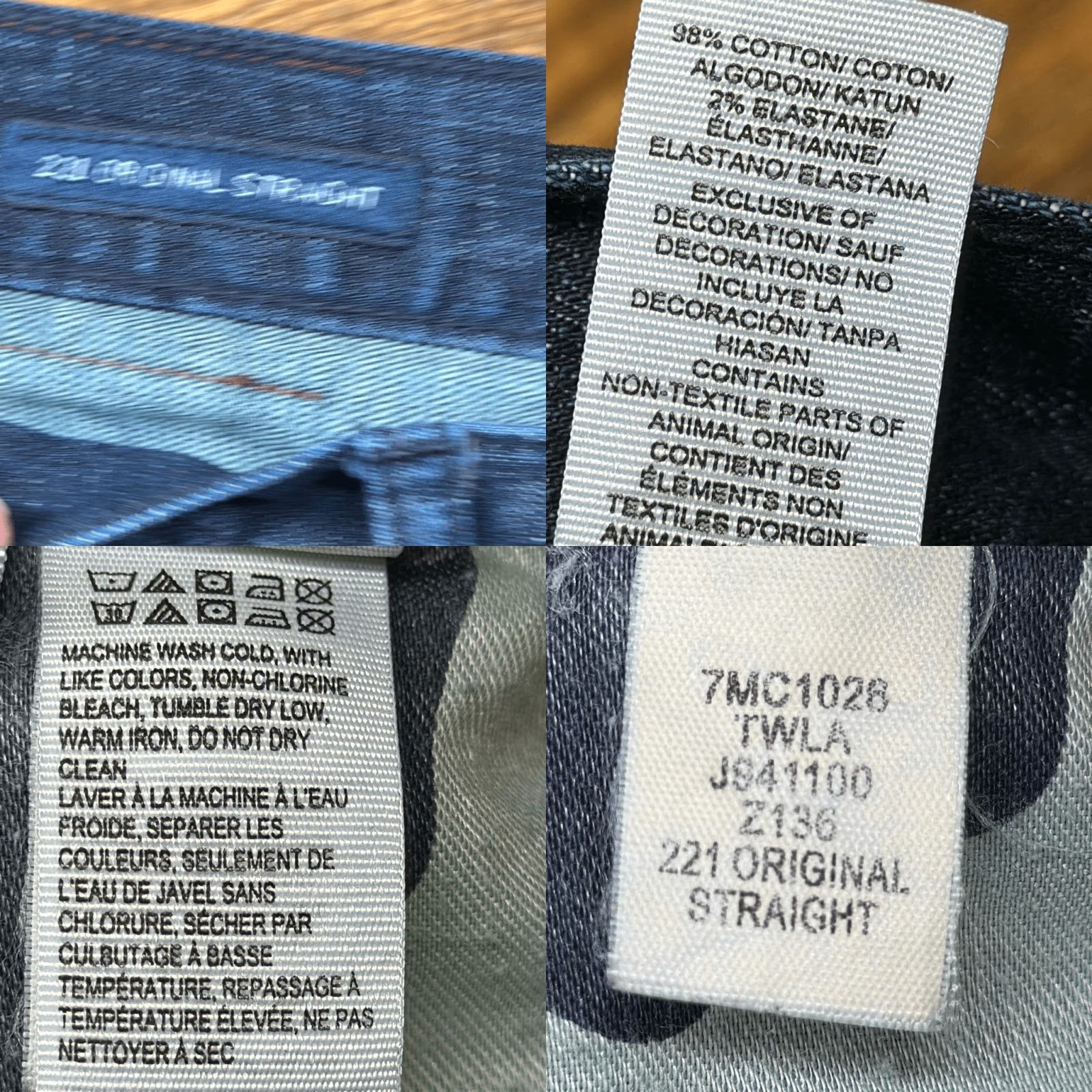 Lucky Brand VINTAGE Lucky Brand 221 Straight Jeans Men W36 x L32 Blue 7MC1026 Mens Size US 36 / EU 52 - 8 Thumbnail