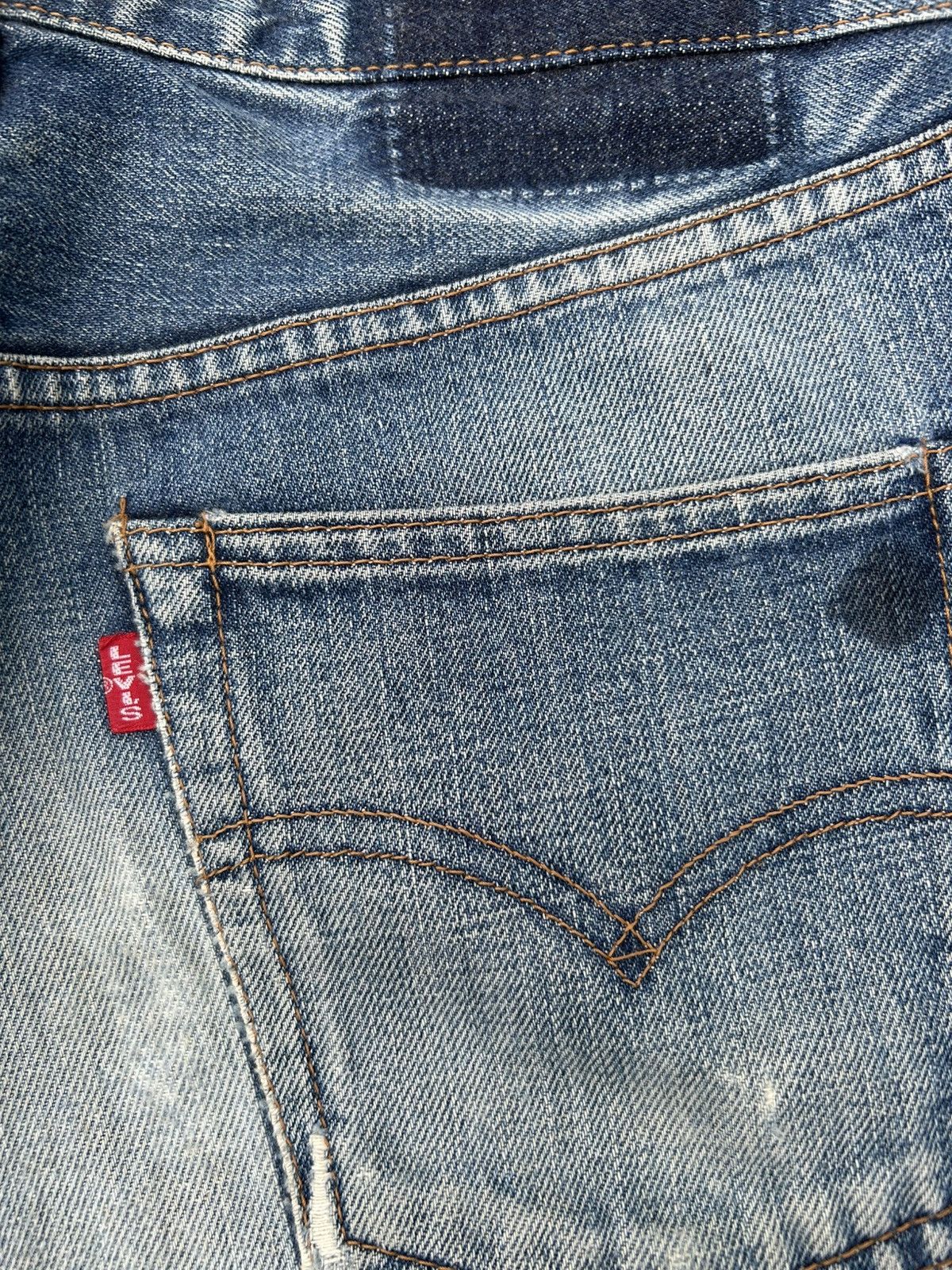 Kapital Vintage Levis Big E Selvedge Thrashed Denim Jeans Size US 32 / EU 48 - 17 Thumbnail