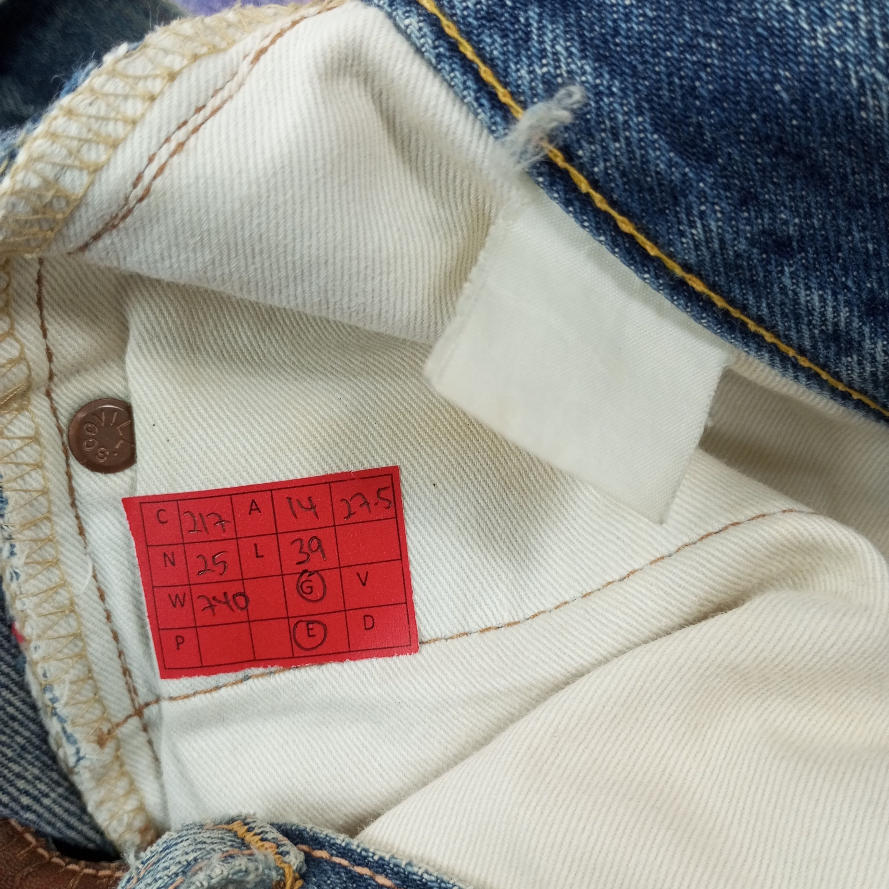 Japanese Brand × Vintage Evisu Fashion Style Streetwear Custom Daicock Jeans C217N25 Size US 28 / EU 44 - 13 Thumbnail
