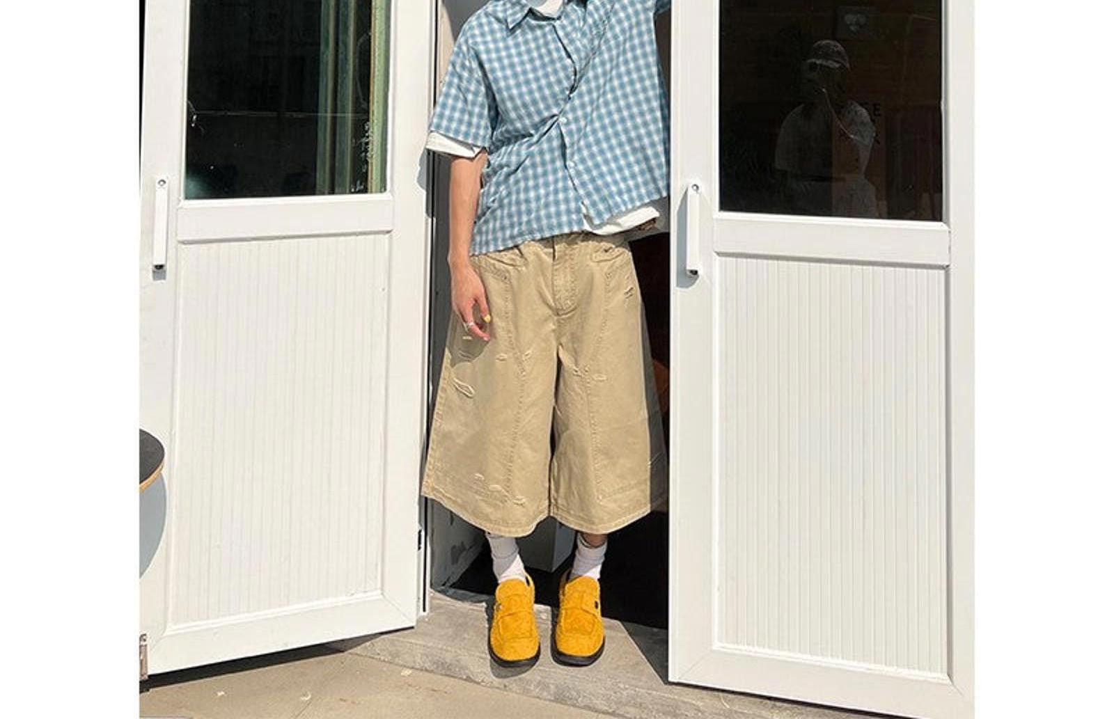 Jean × Vintage Oversized Carpenter Double Knee Jorts, Baggy Jean Shorts Size US 32 / EU 48 - 1 Thumbnail