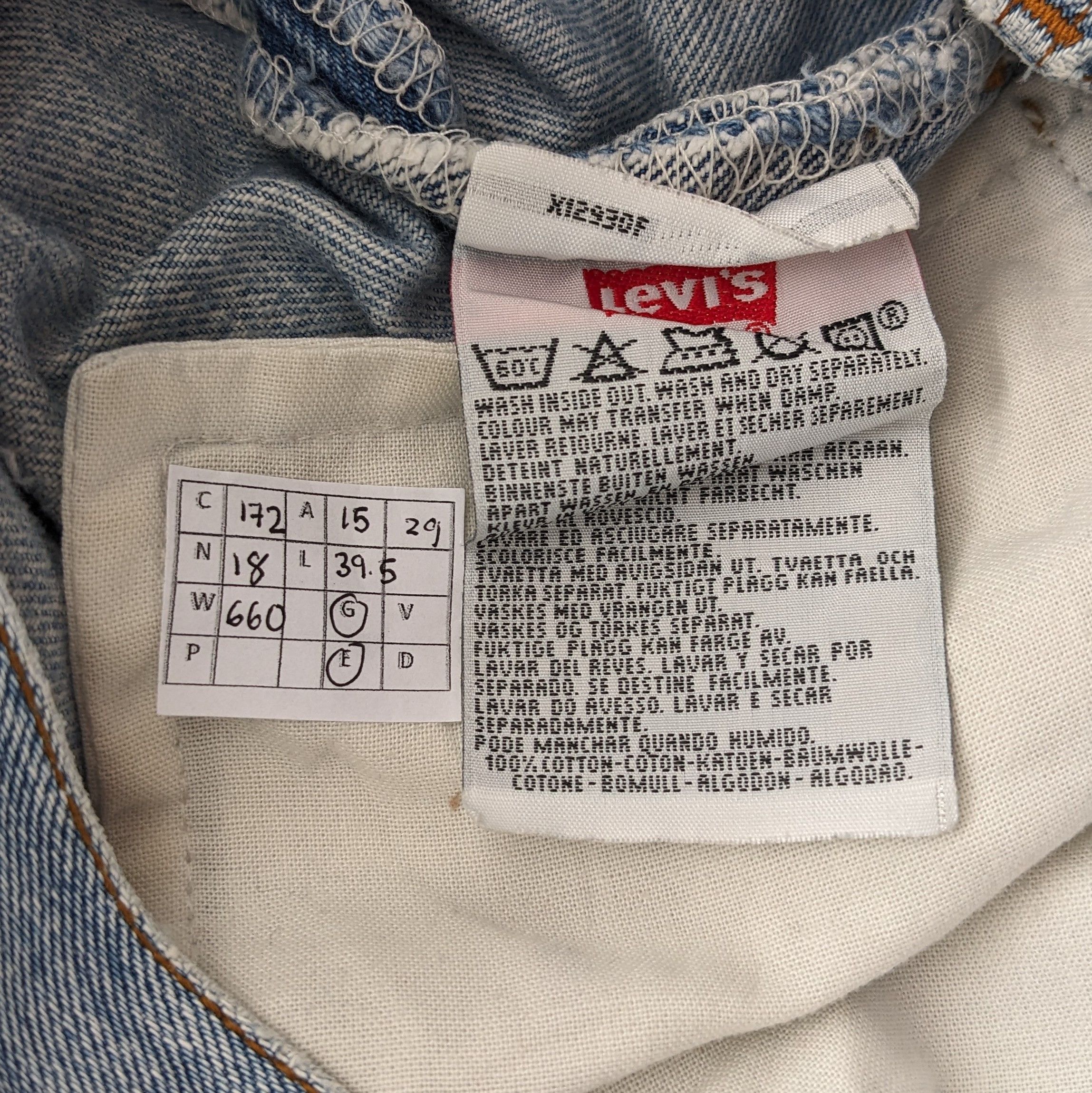 Vintage Vintage Levi's Strauss. Co American Streetwear Brand Jeans Size US 30 / EU 46 - 11 Thumbnail