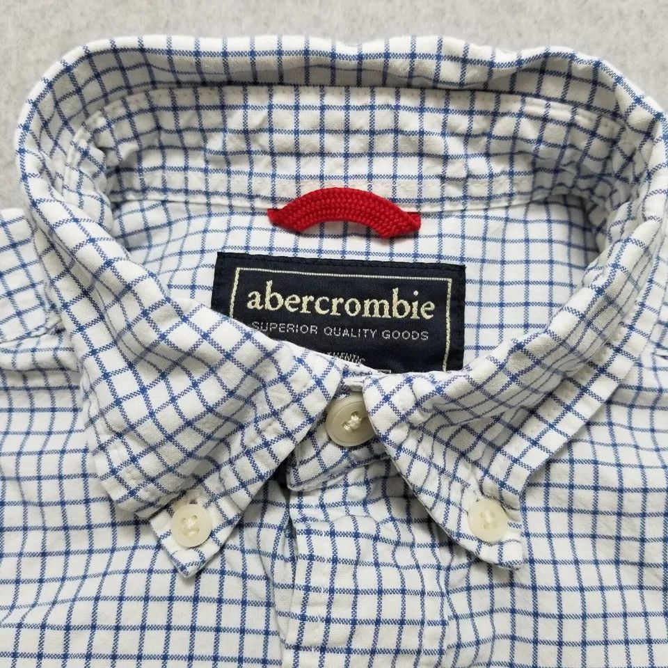 Abercrombie & Fitch Abercrombie & Fitch Shirt Mens Small White Check Button Up Size US S / EU 44-46 / 1 - 5 Thumbnail
