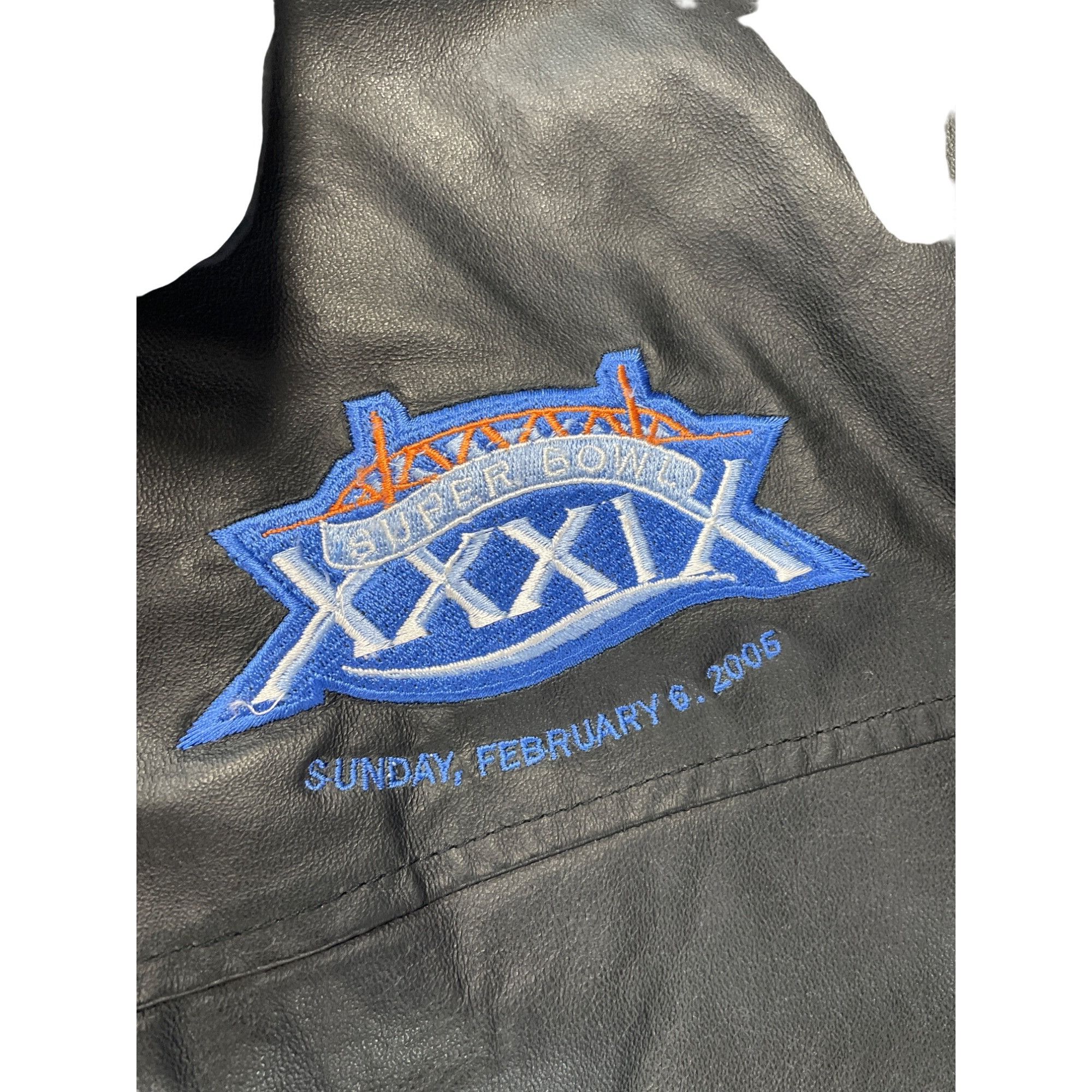 NFL NFL Super Bowl XXXIX mens Black Leather Jacket size XXL SKU Size US XXL / EU 58 / 5 - 6 Thumbnail