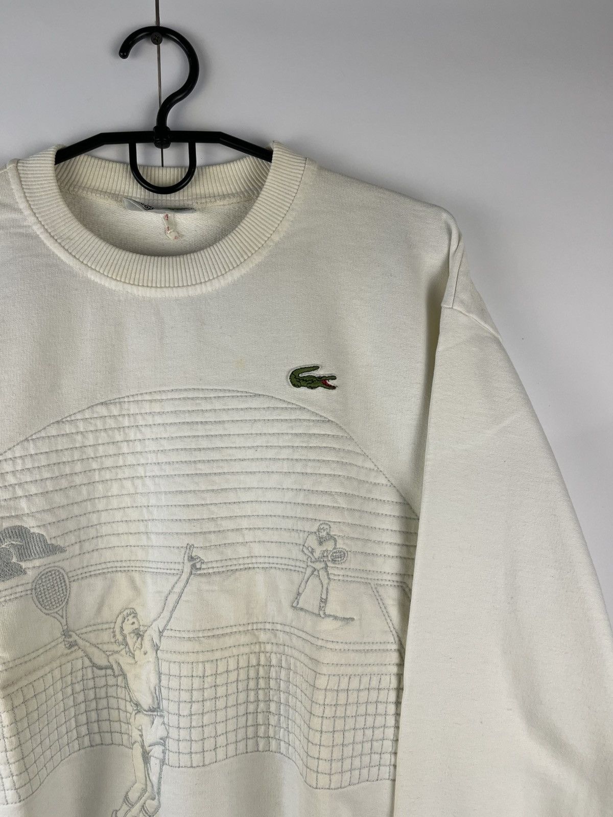 Lacoste Lacoste Rare 90's Tennis Graphic Sweatshirt Made in France Size US L / EU 52-54 / 3 - 3 Thumbnail